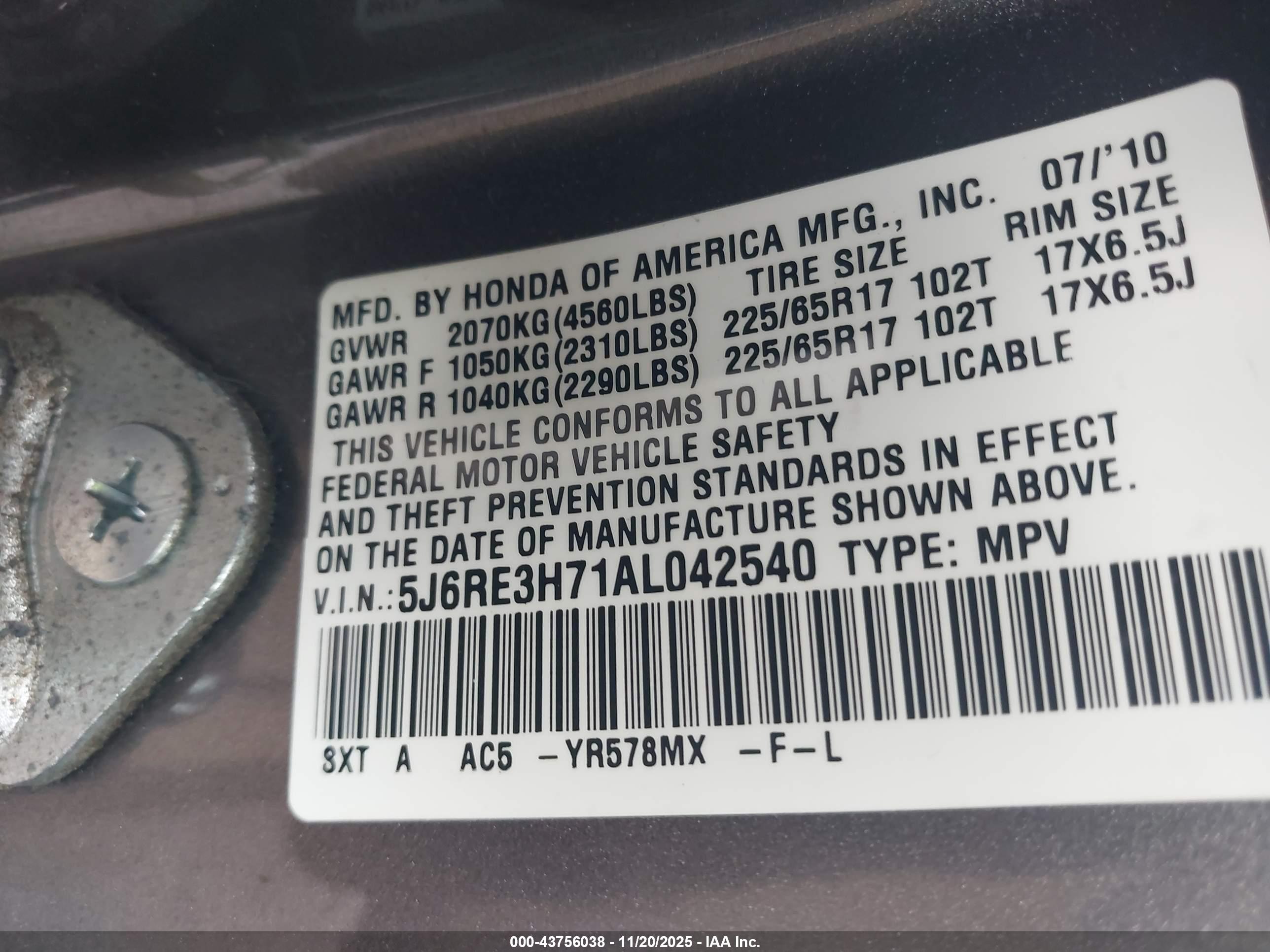 HONDA CR-V image 9