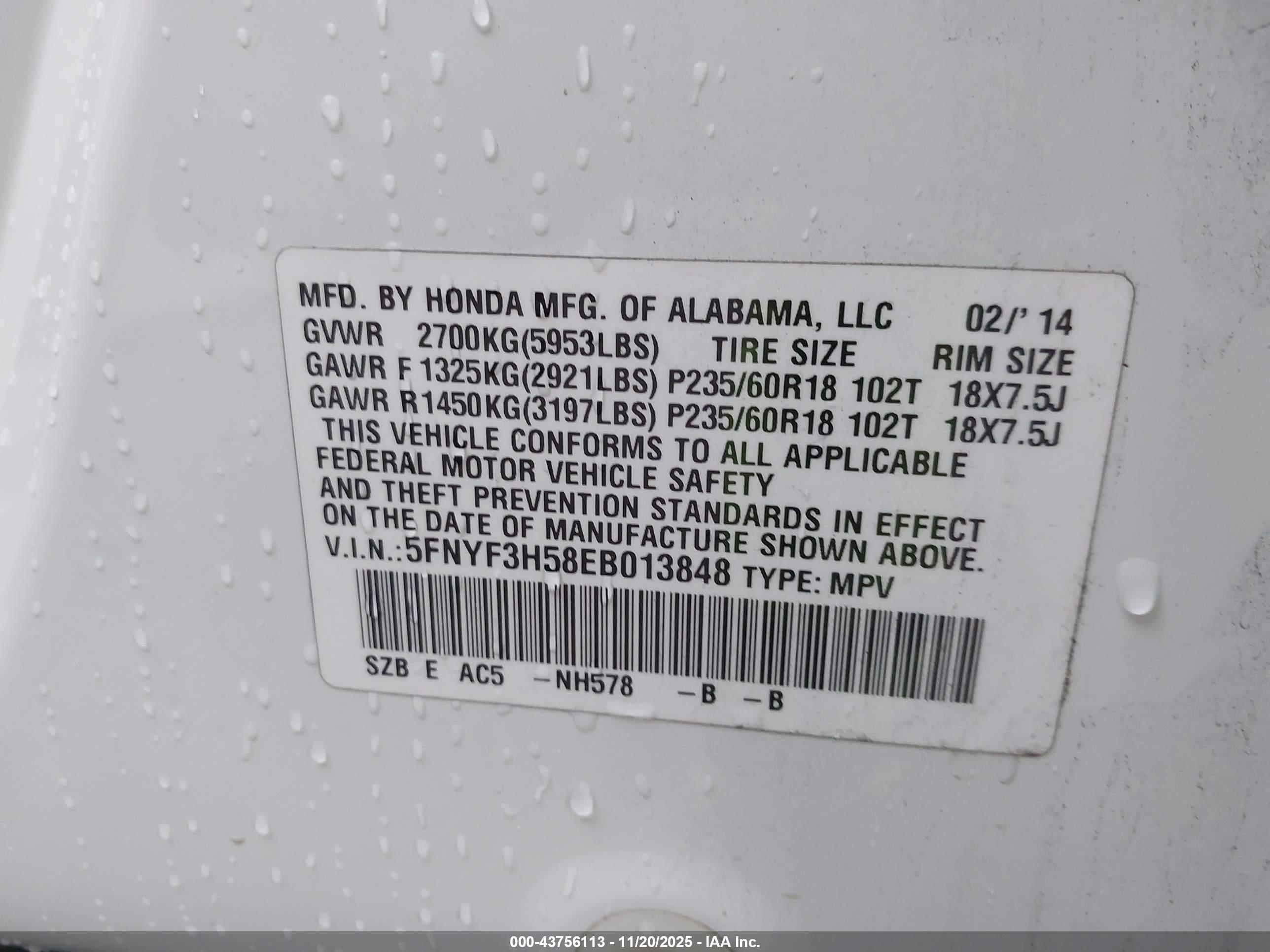 HONDA PILOT image 9