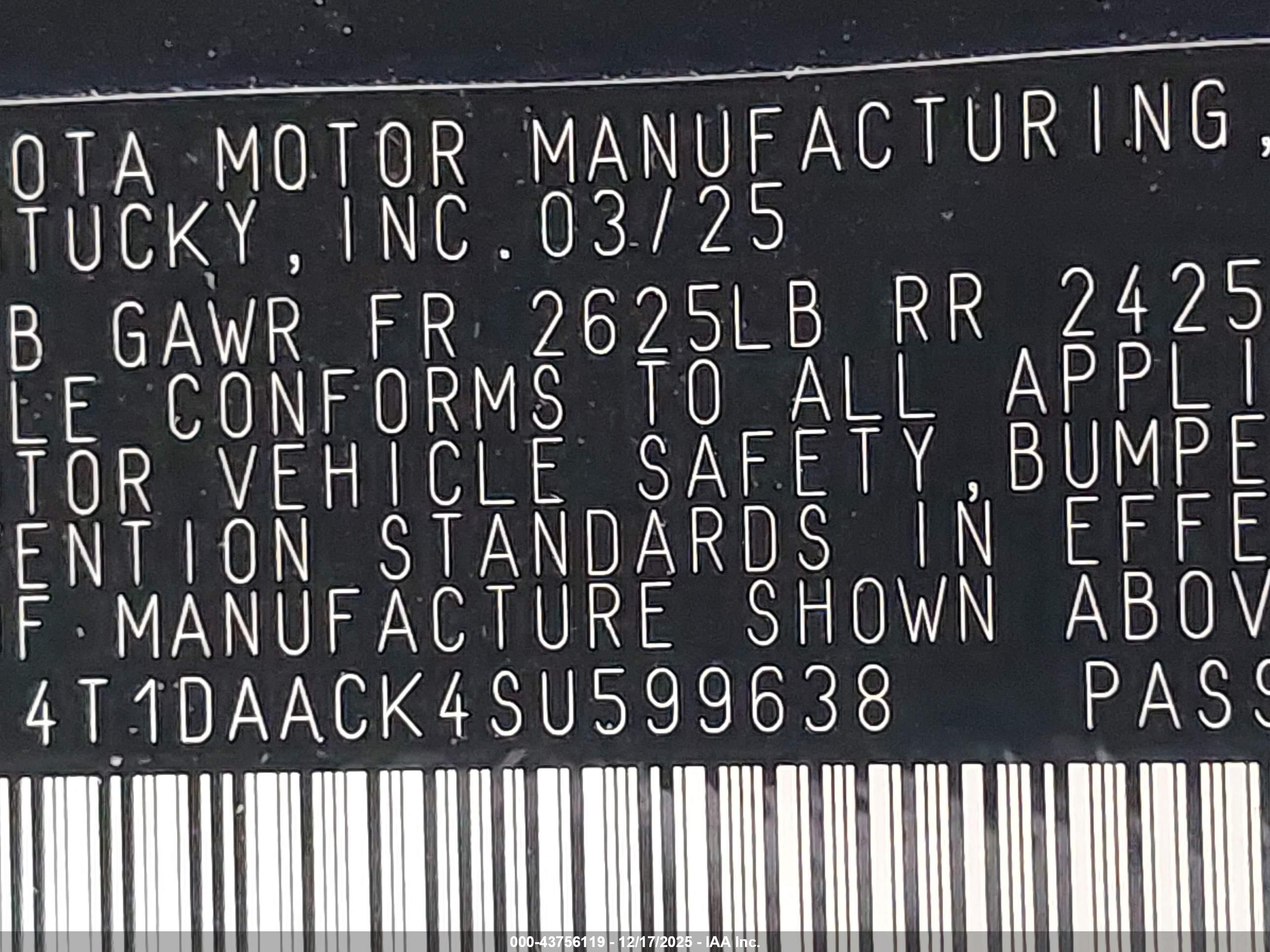 TOYOTA CAMRY image 9