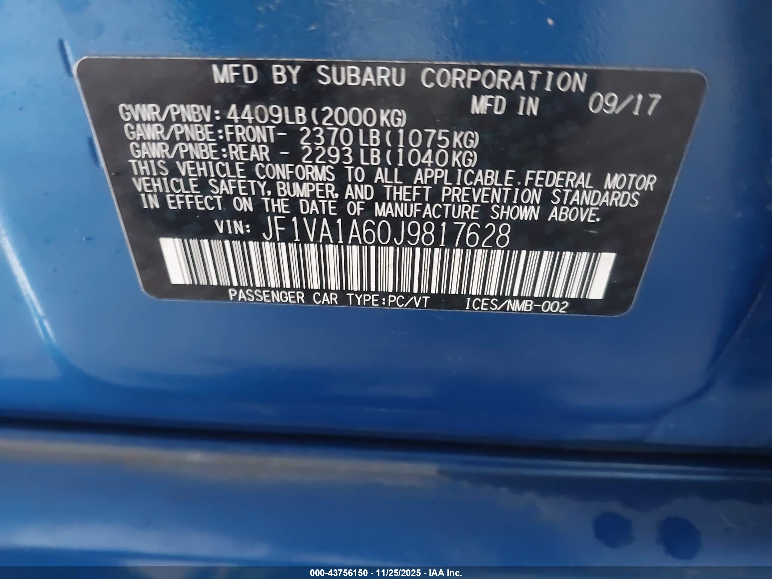 SUBARU WRX image 9