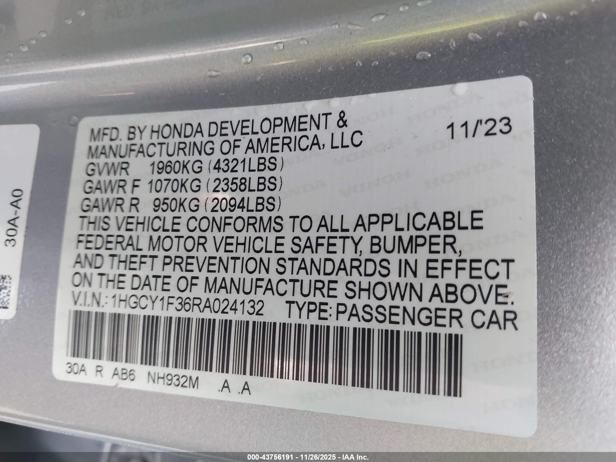 HONDA ACCORD image 9