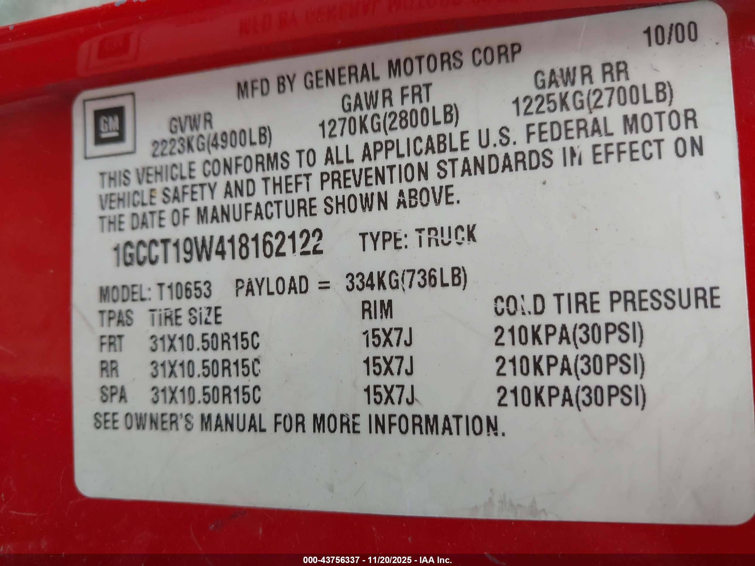 CHEVROLET S-10 image 9