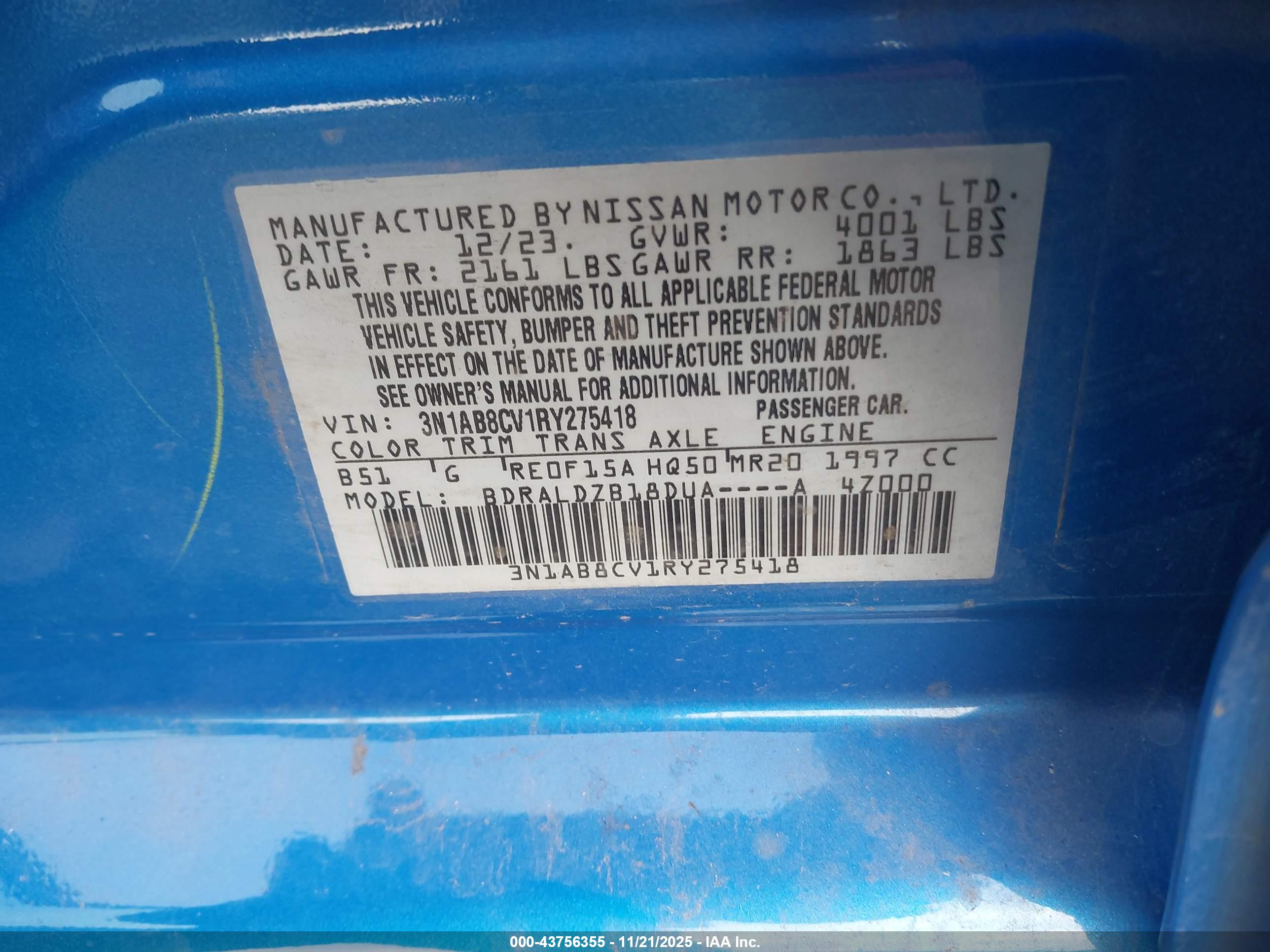 NISSAN SENTRA image 9