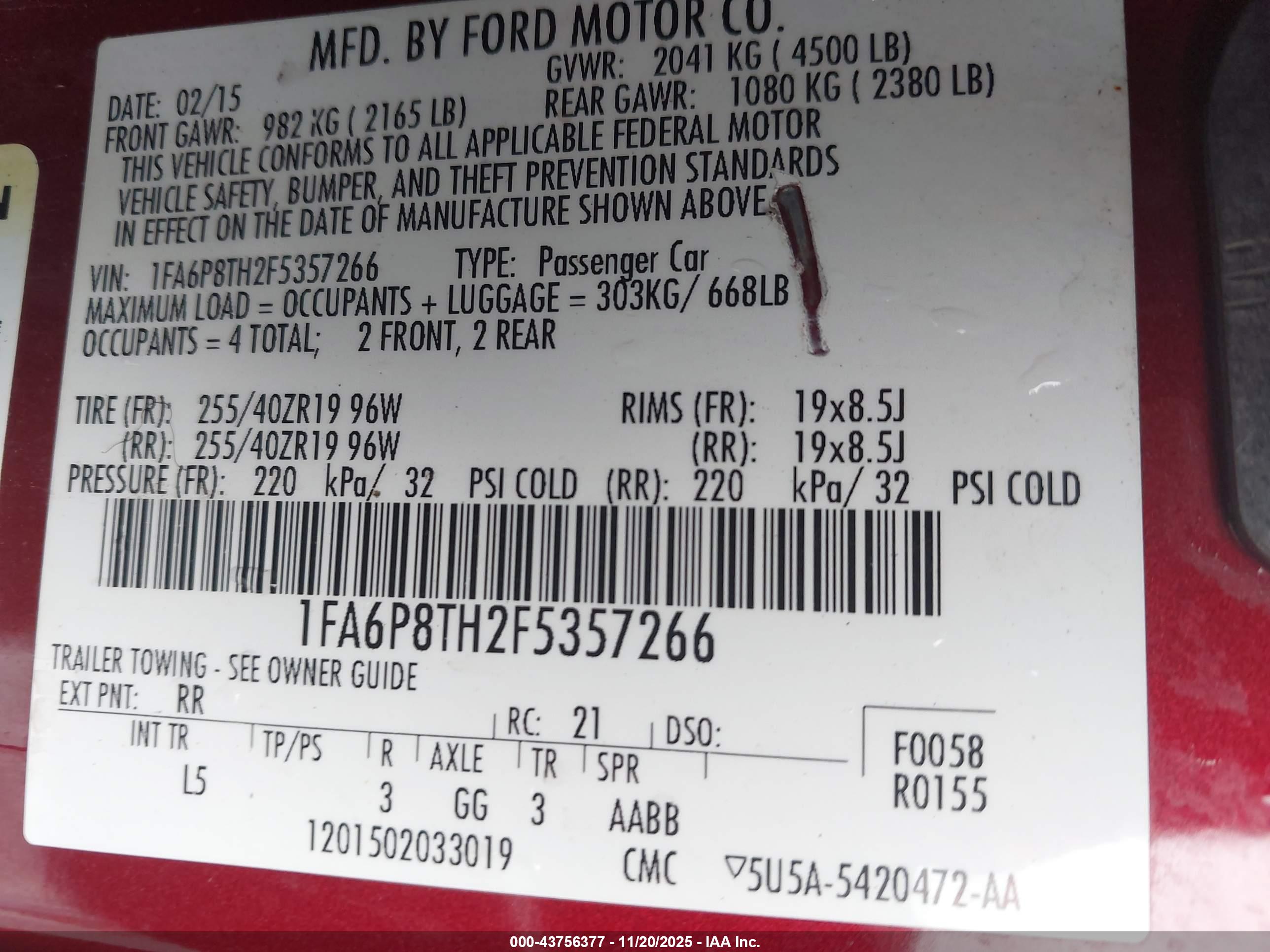 FORD MUSTANG image 9