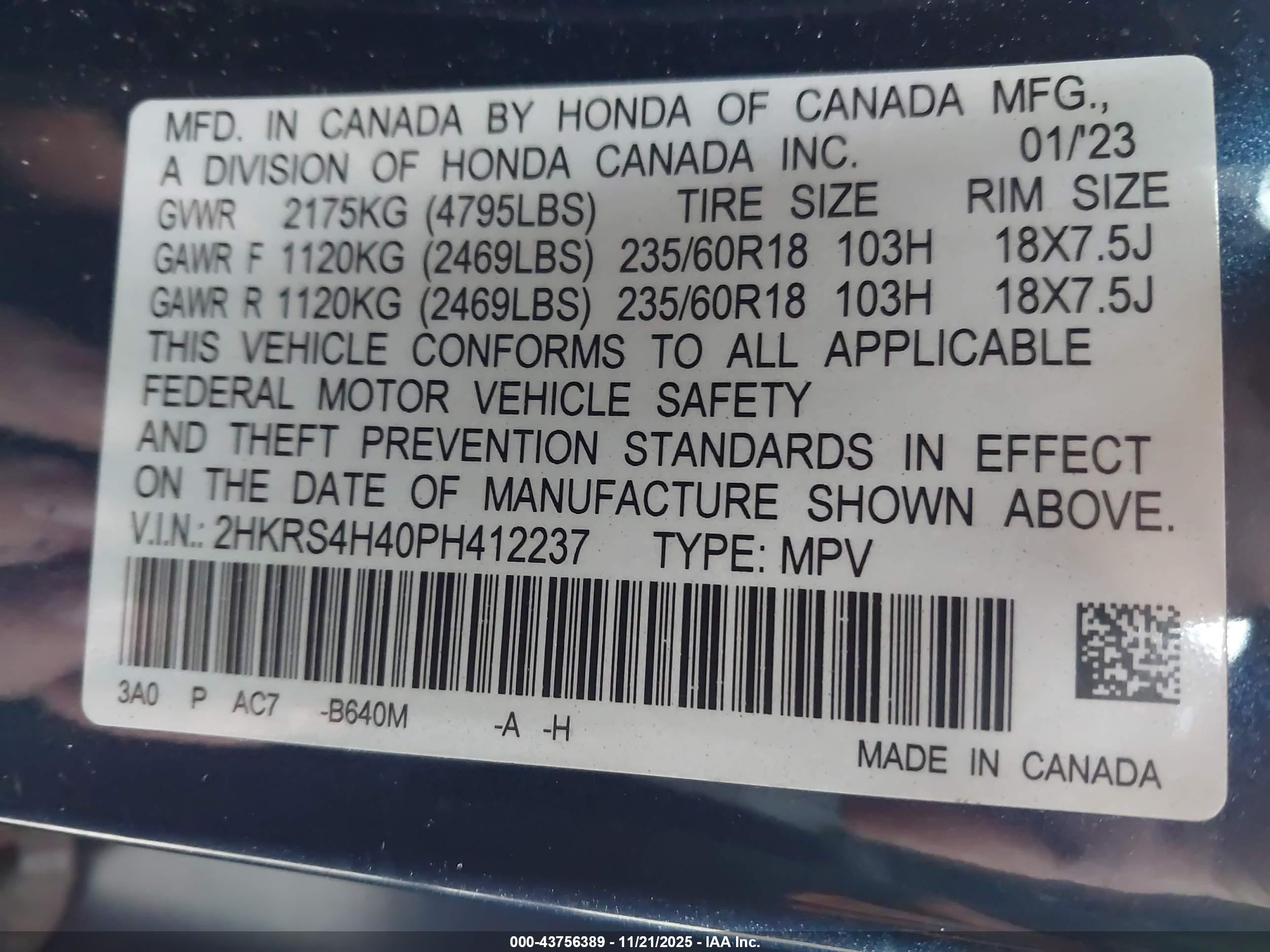 HONDA CR-V image 9