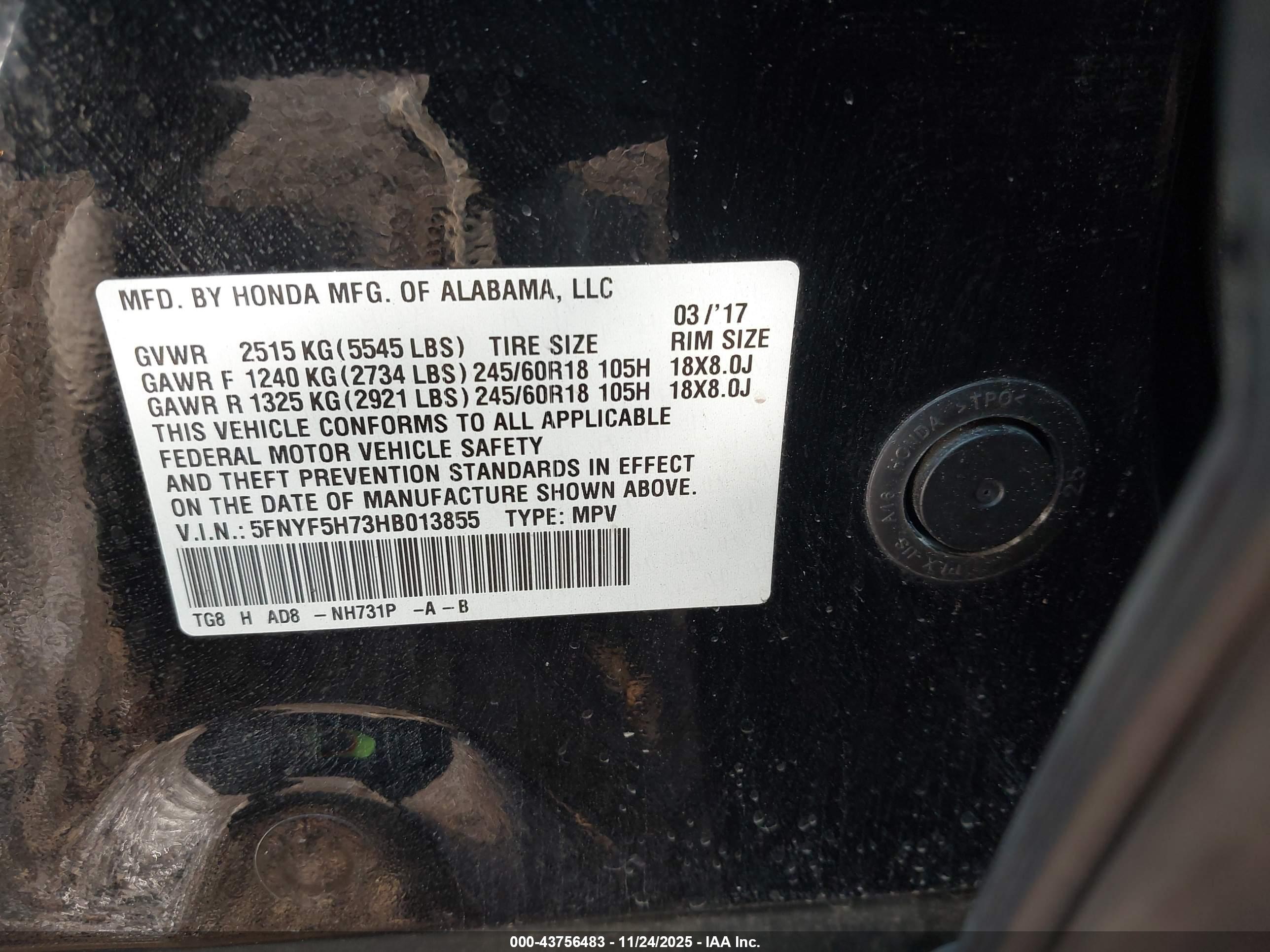 HONDA PILOT image 9