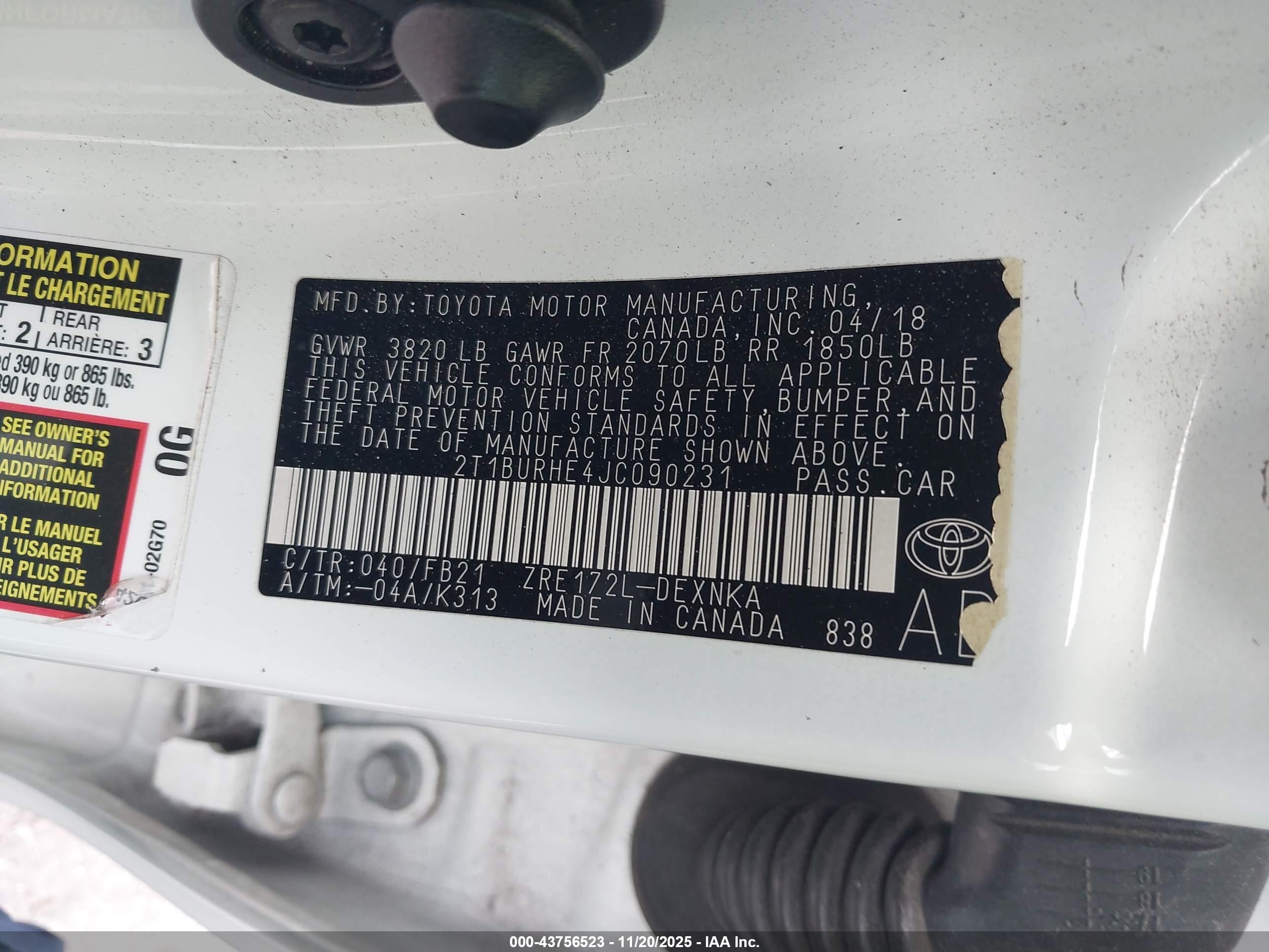 TOYOTA COROLLA image 9