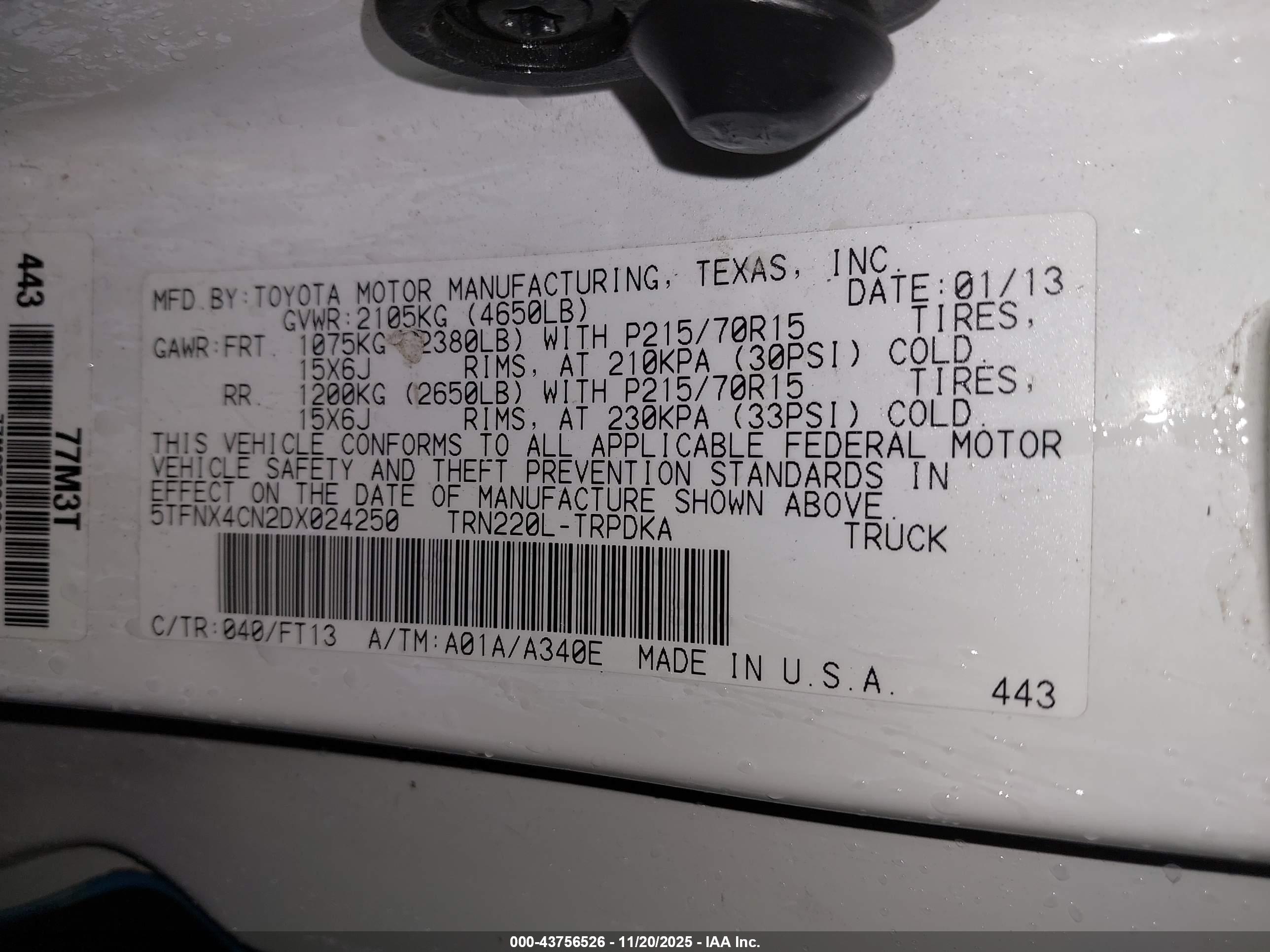 TOYOTA TACOMA image 9