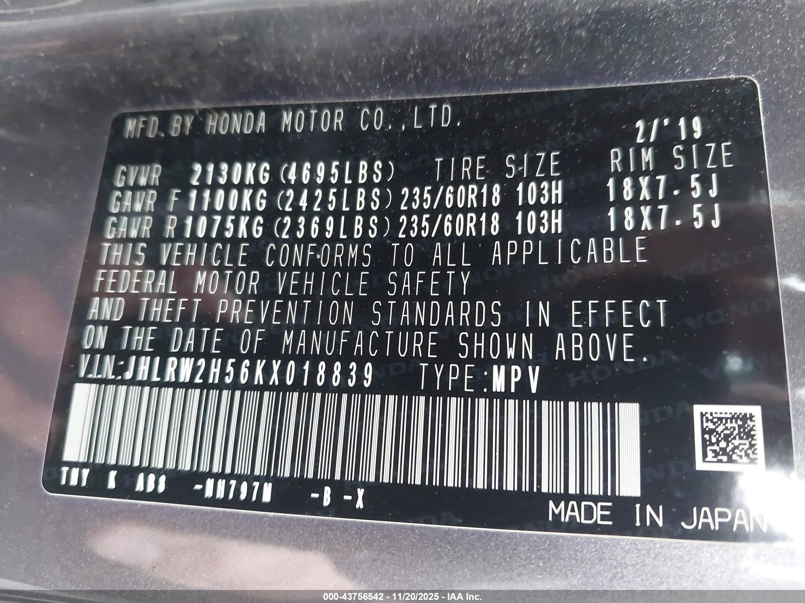 HONDA CR-V image 9
