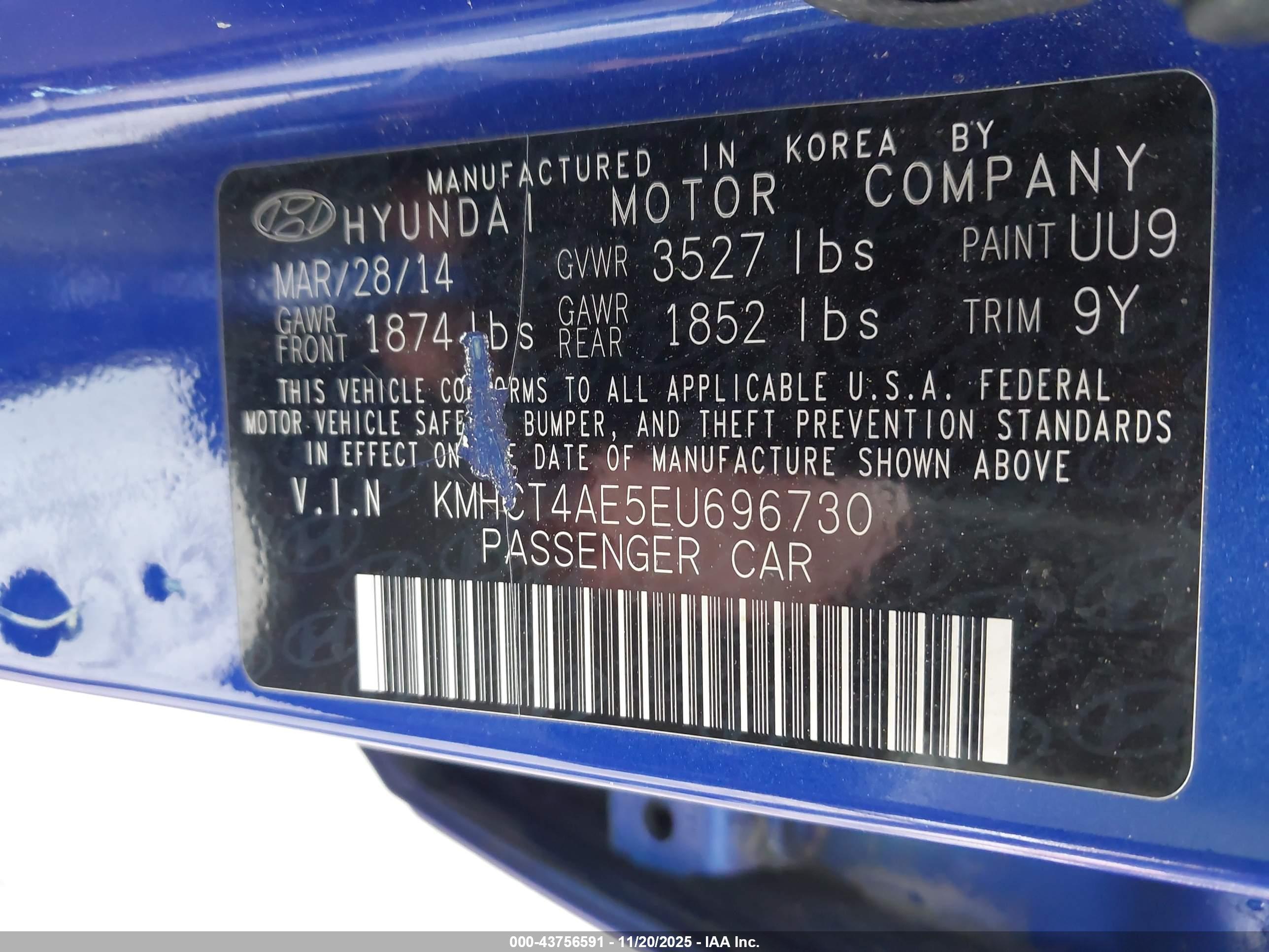 HYUNDAI ACCENT image 9