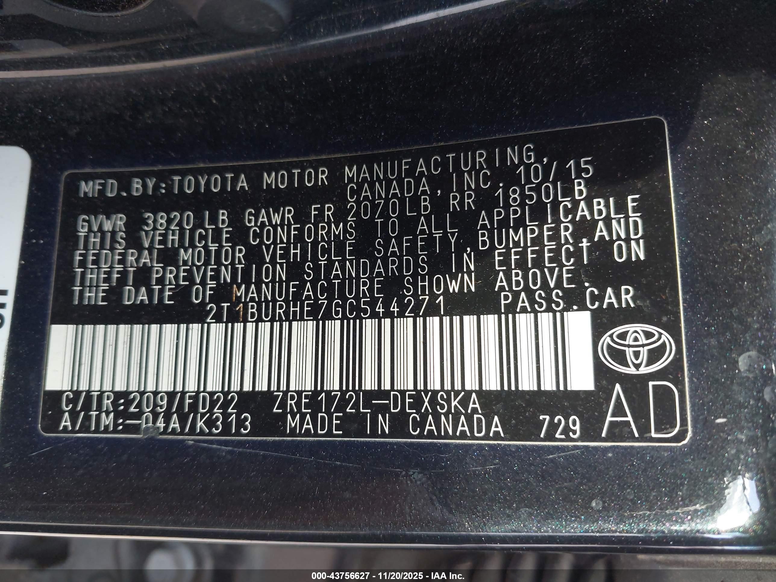 TOYOTA COROLLA image 9