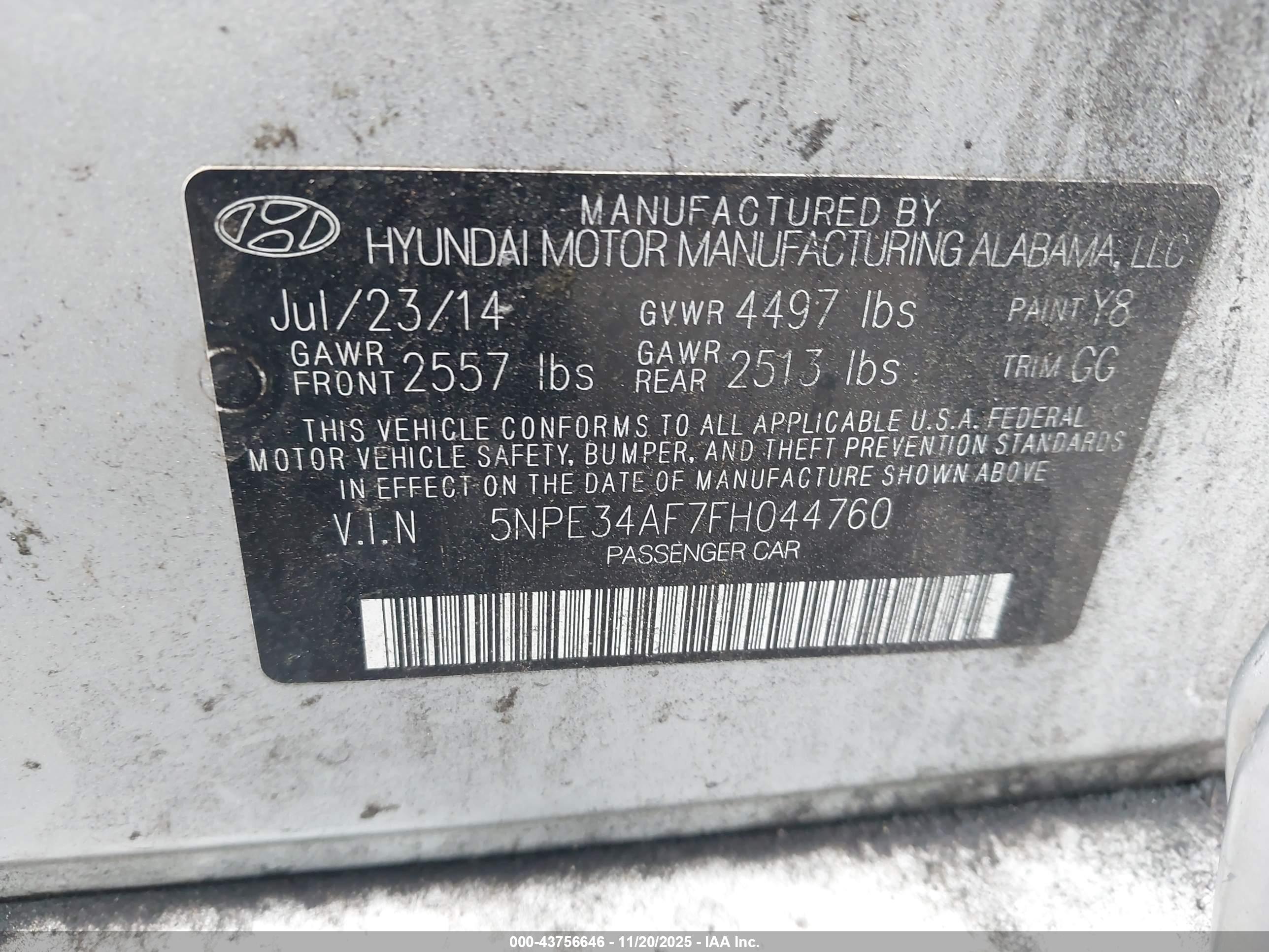 HYUNDAI SONATA image 9