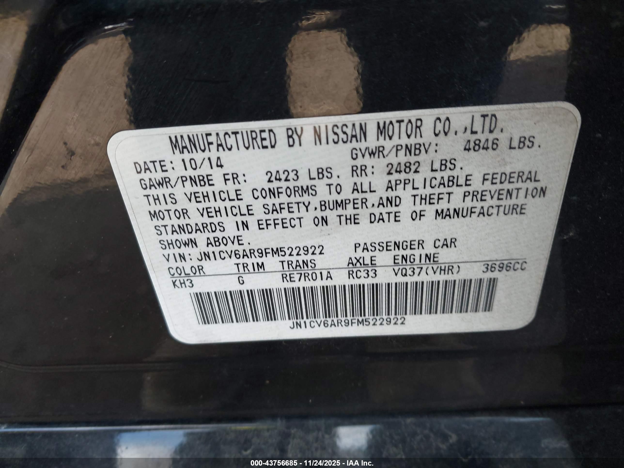 INFINITI Q40 image 9