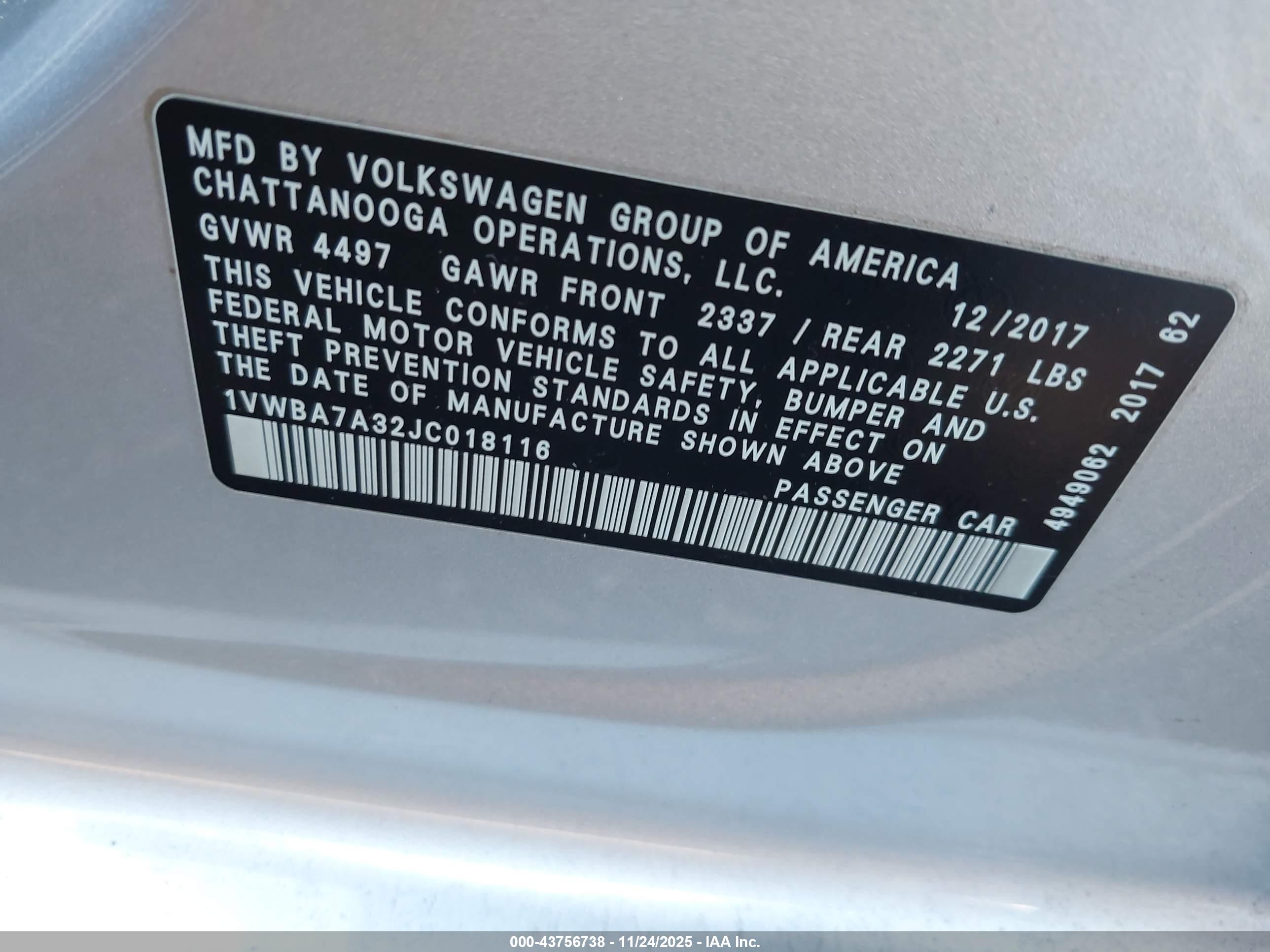 VOLKSWAGEN PASSAT image 9