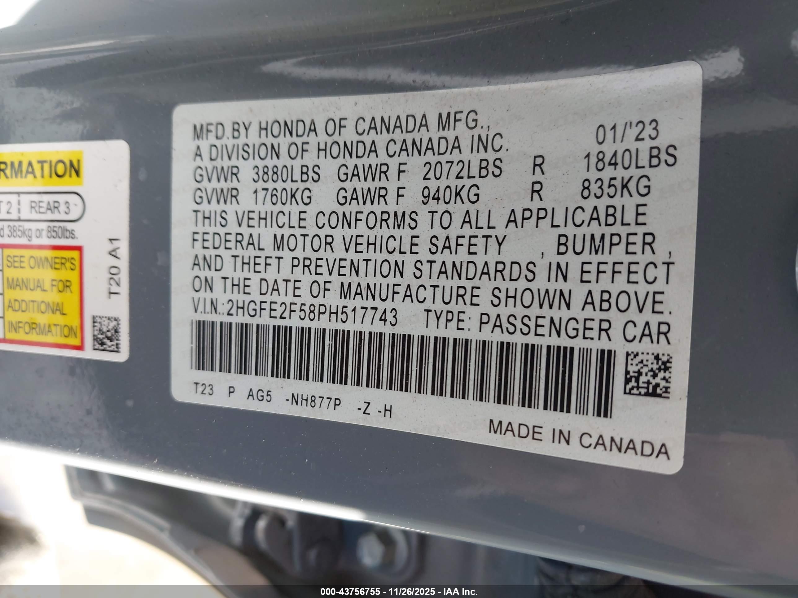 HONDA CIVIC image 9