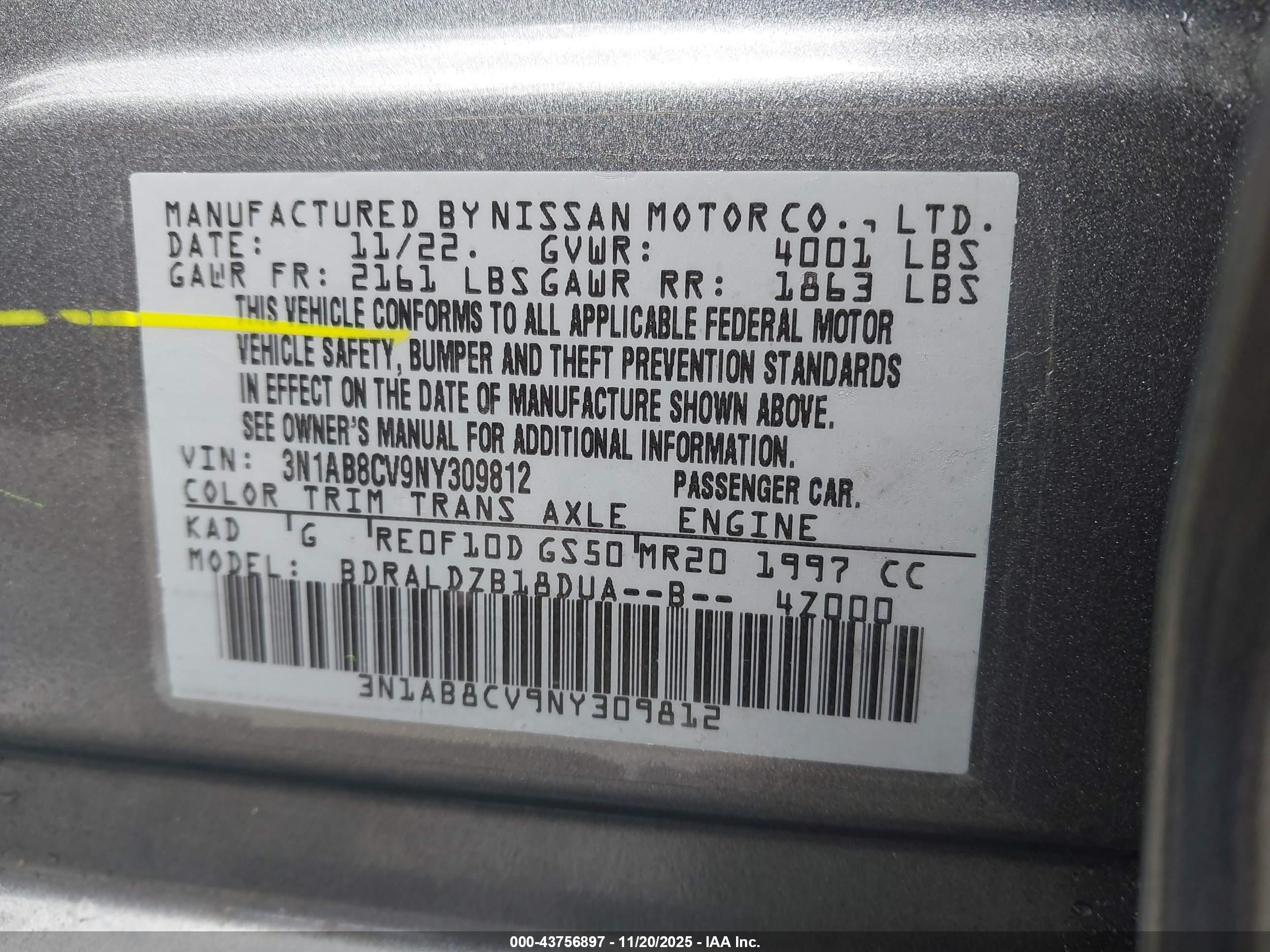 NISSAN SENTRA image 9
