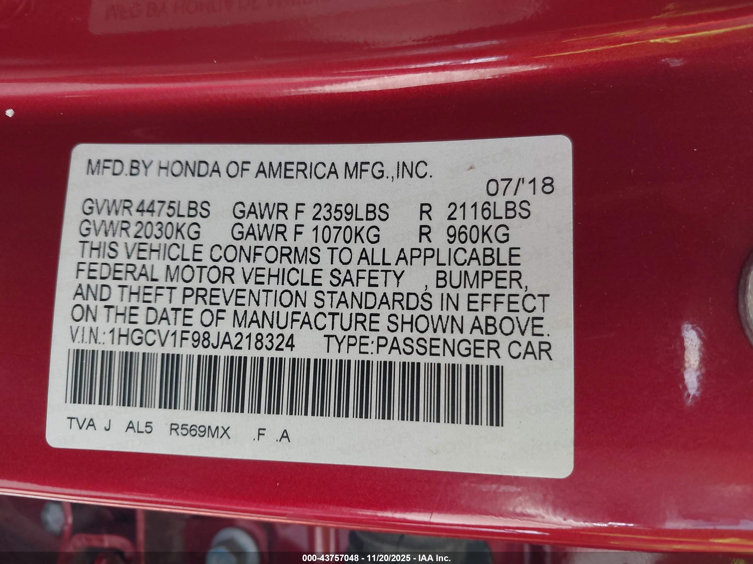 HONDA ACCORD image 9