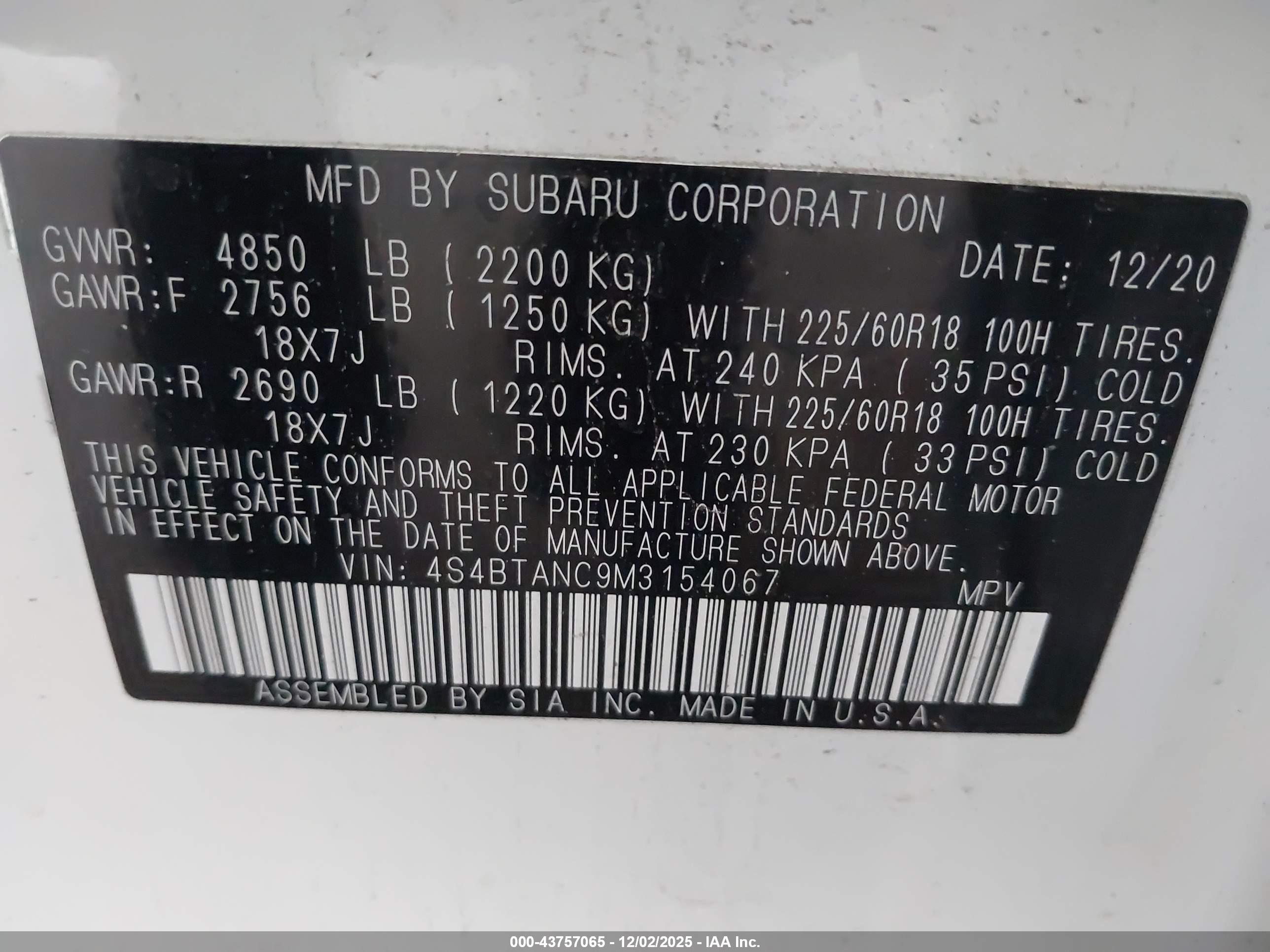 SUBARU OUTBACK image 9