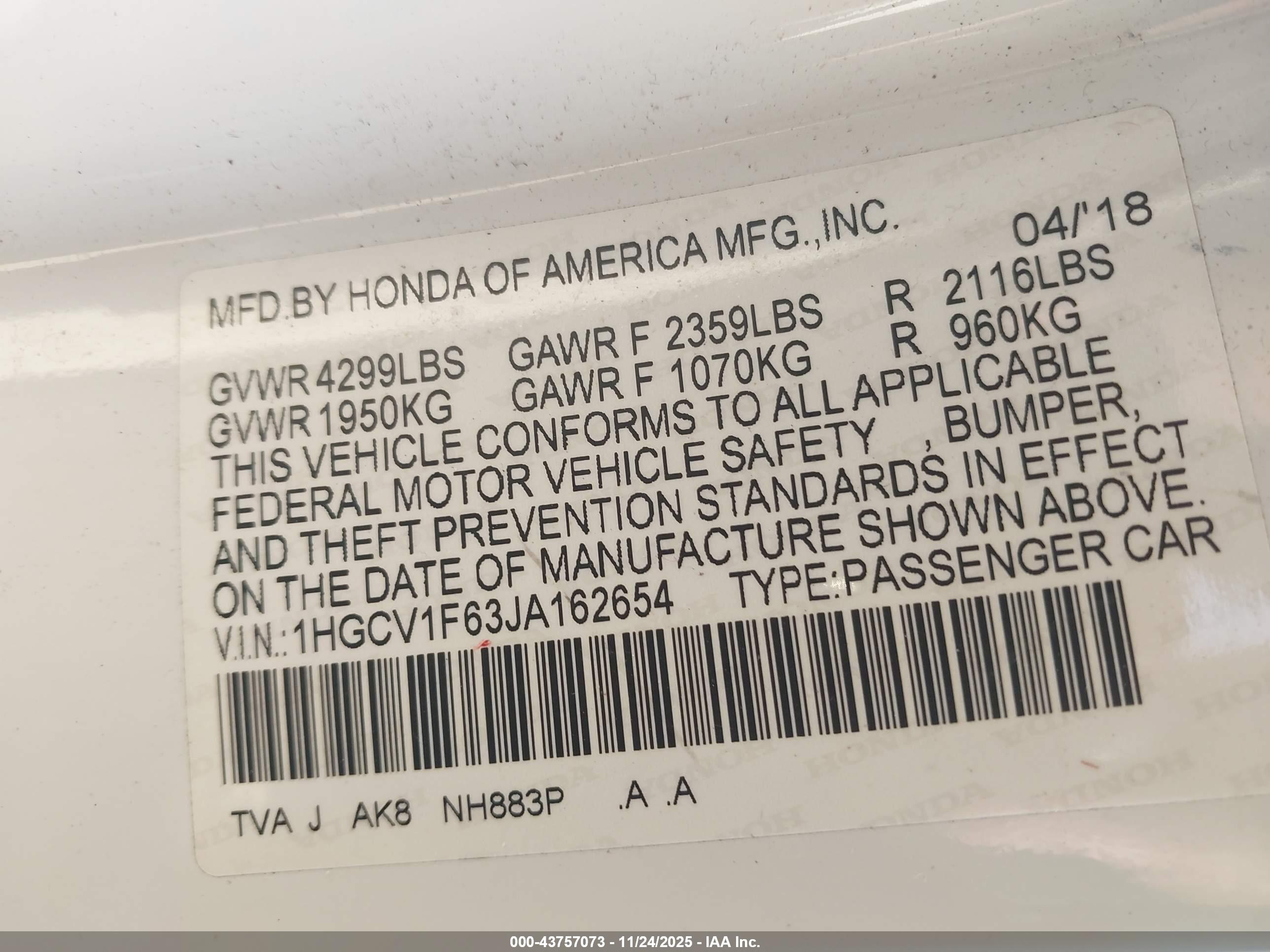 HONDA ACCORD image 9