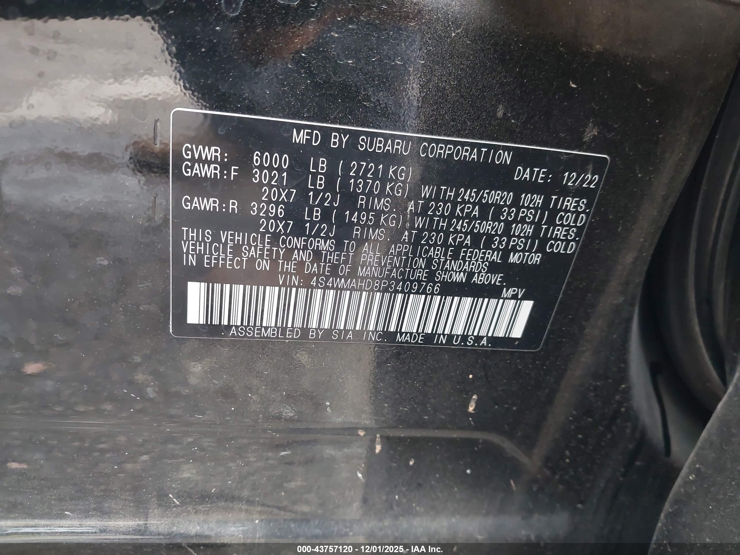 SUBARU ASCENT image 9