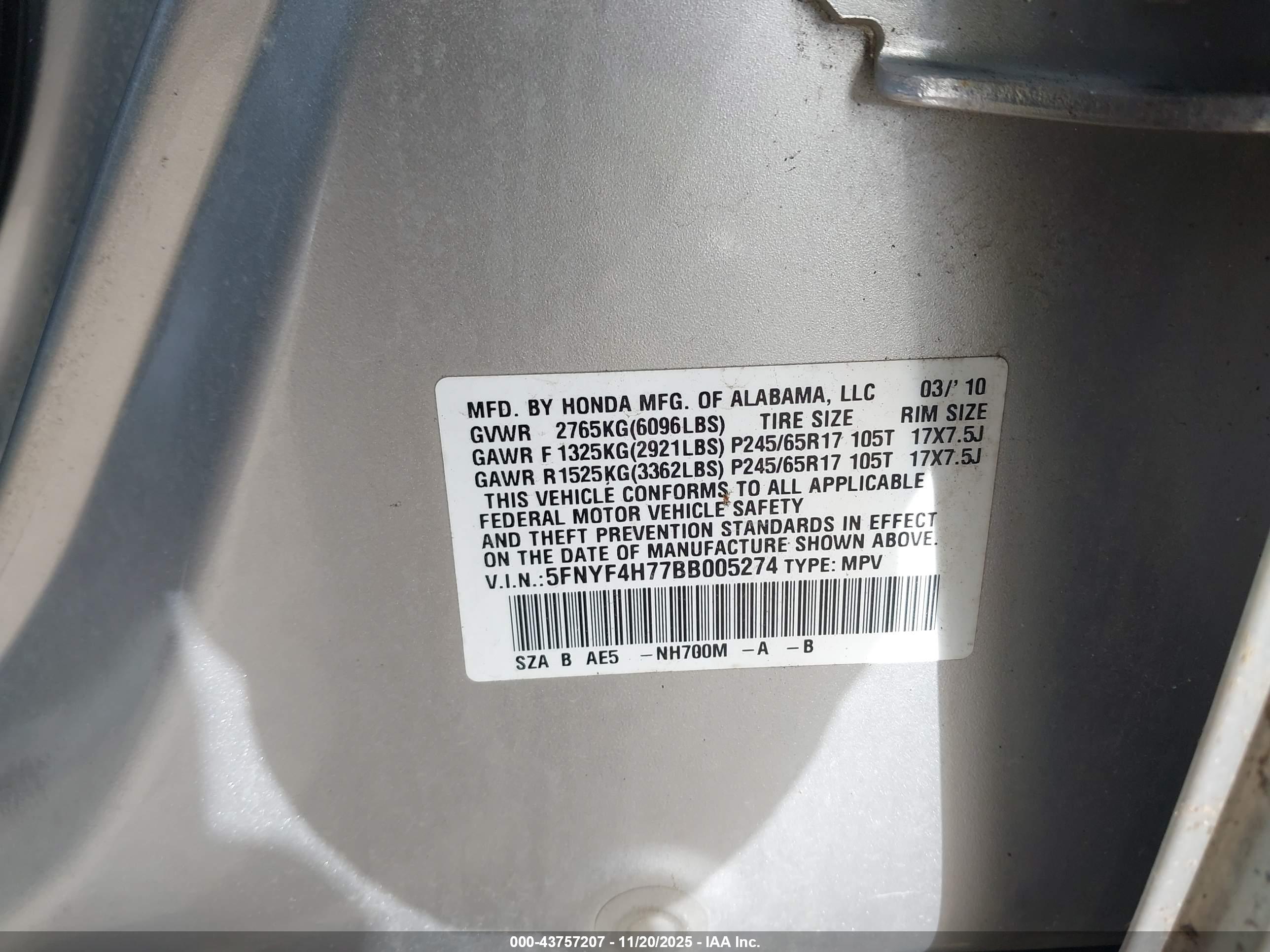HONDA PILOT image 9