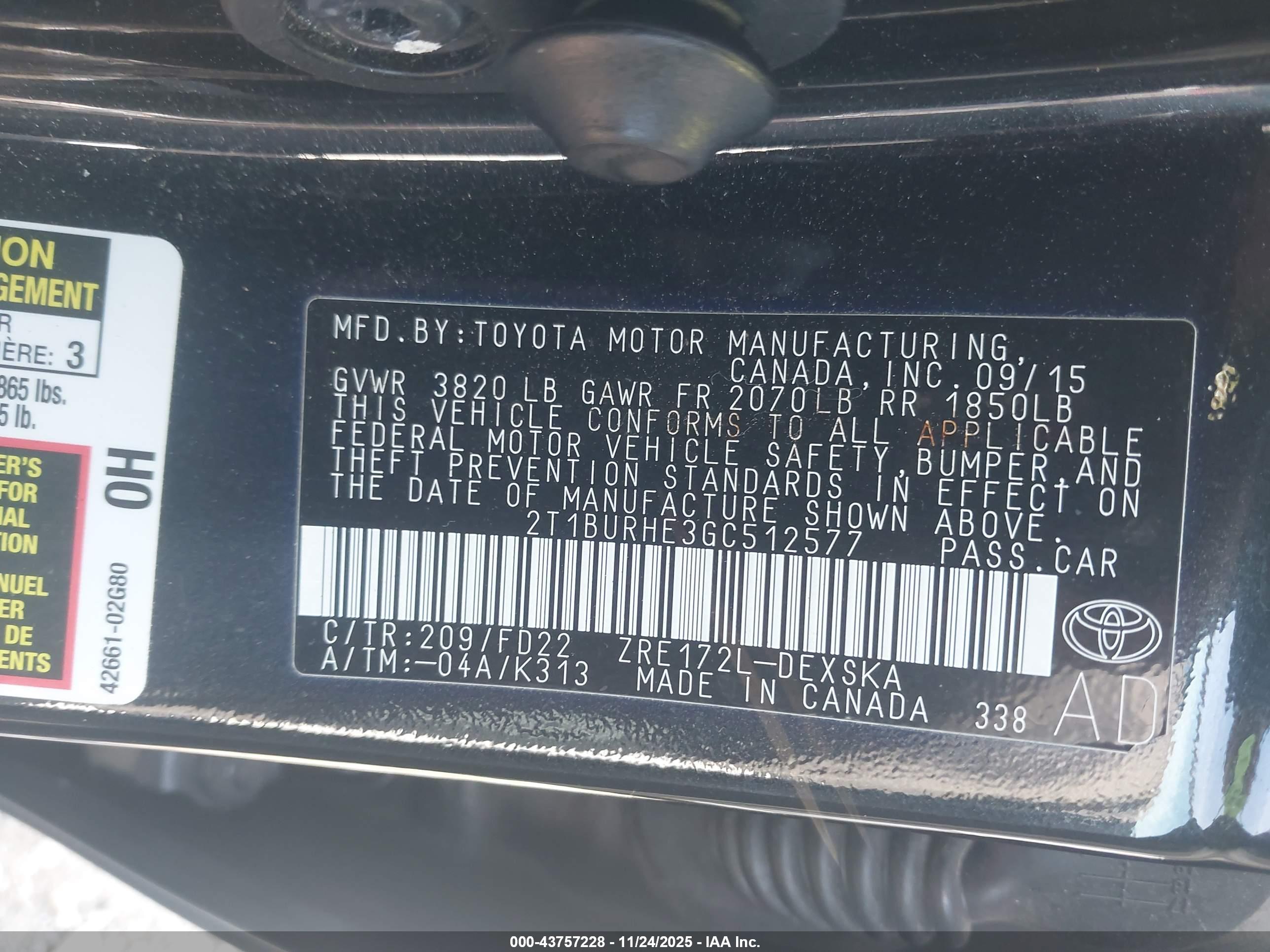 TOYOTA COROLLA image 9