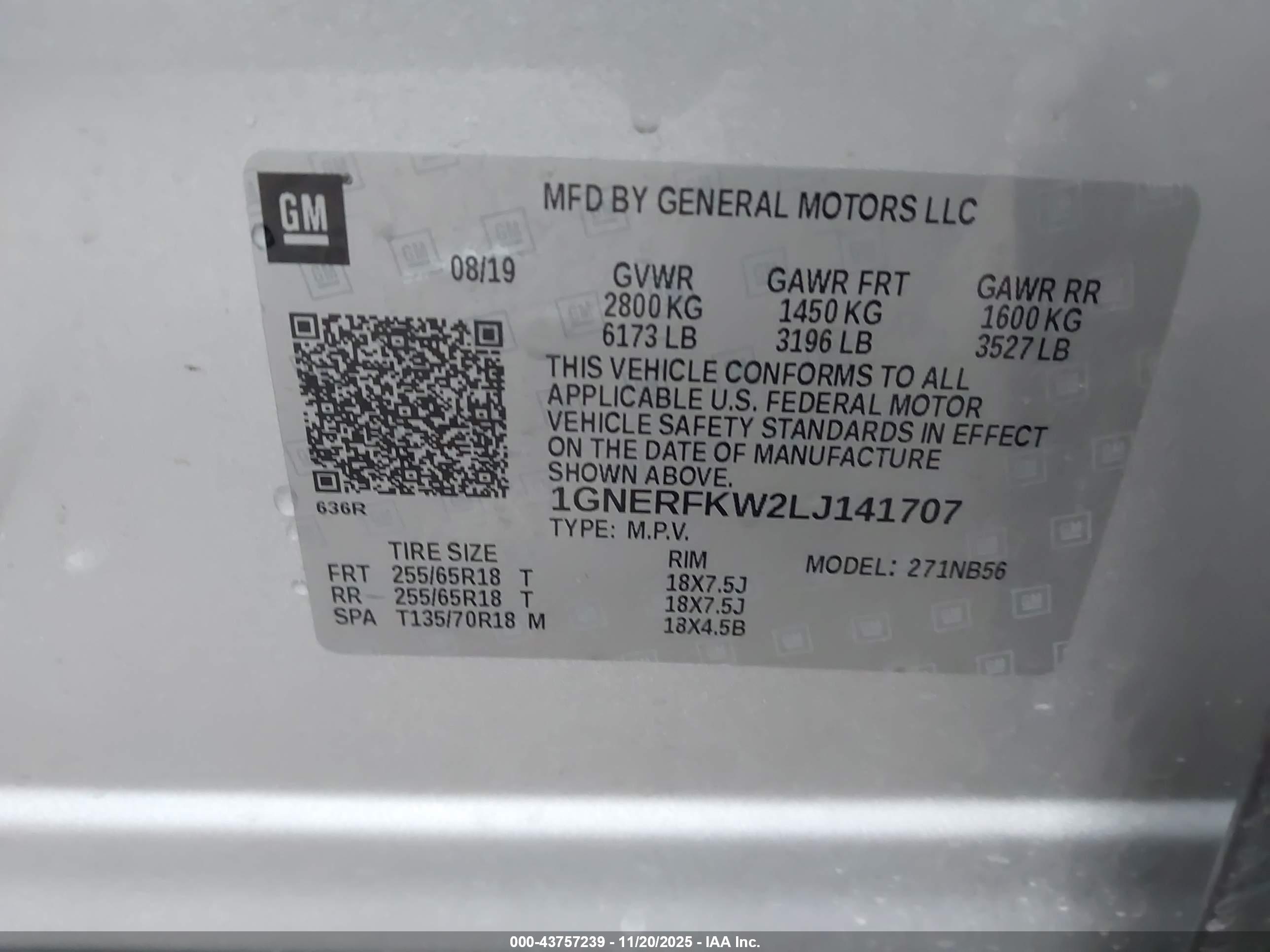 CHEVROLET TRAVERSE image 9
