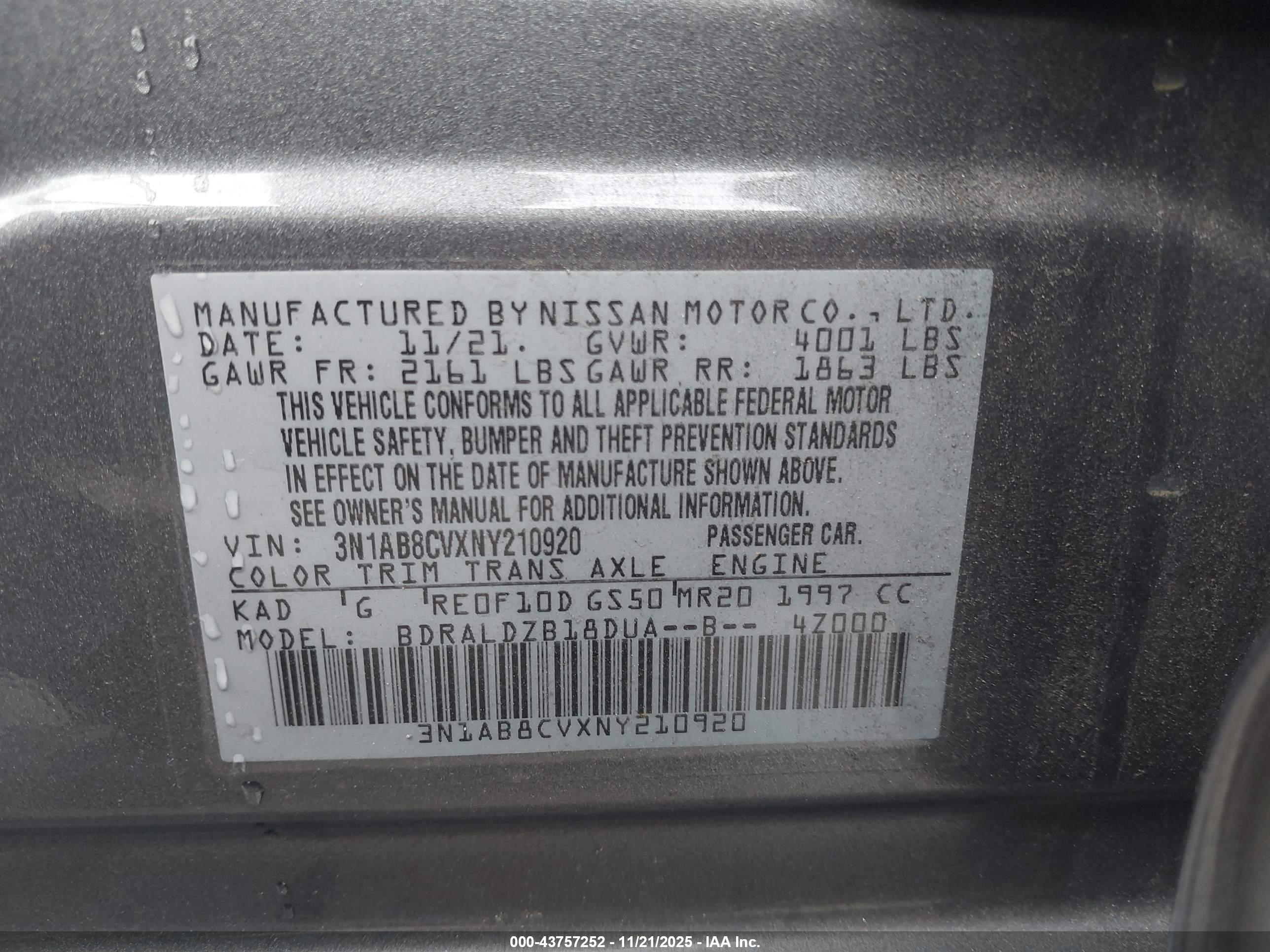 NISSAN SENTRA image 9