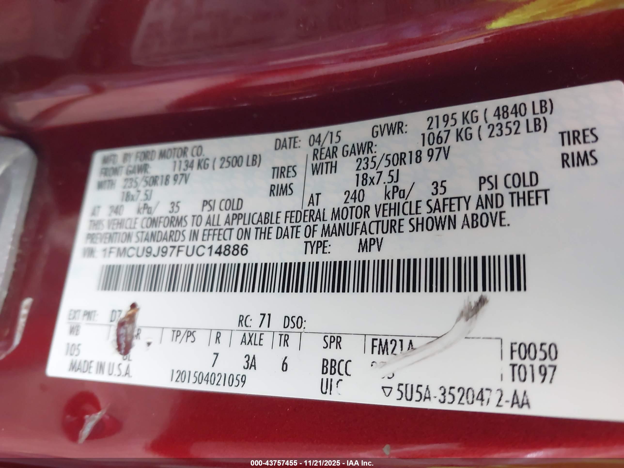 FORD ESCAPE image 9