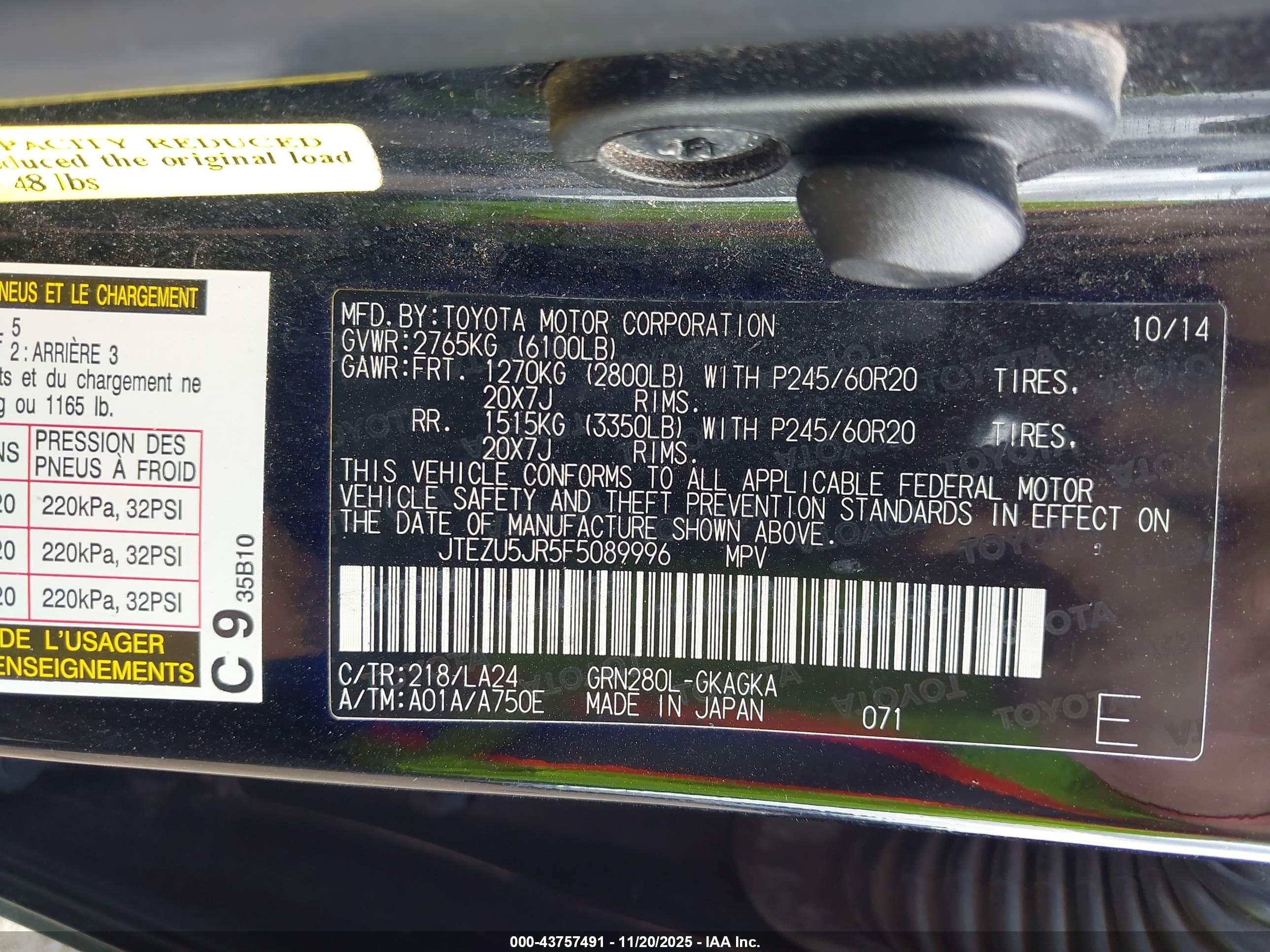 TOYOTA 4RUNNER image 9