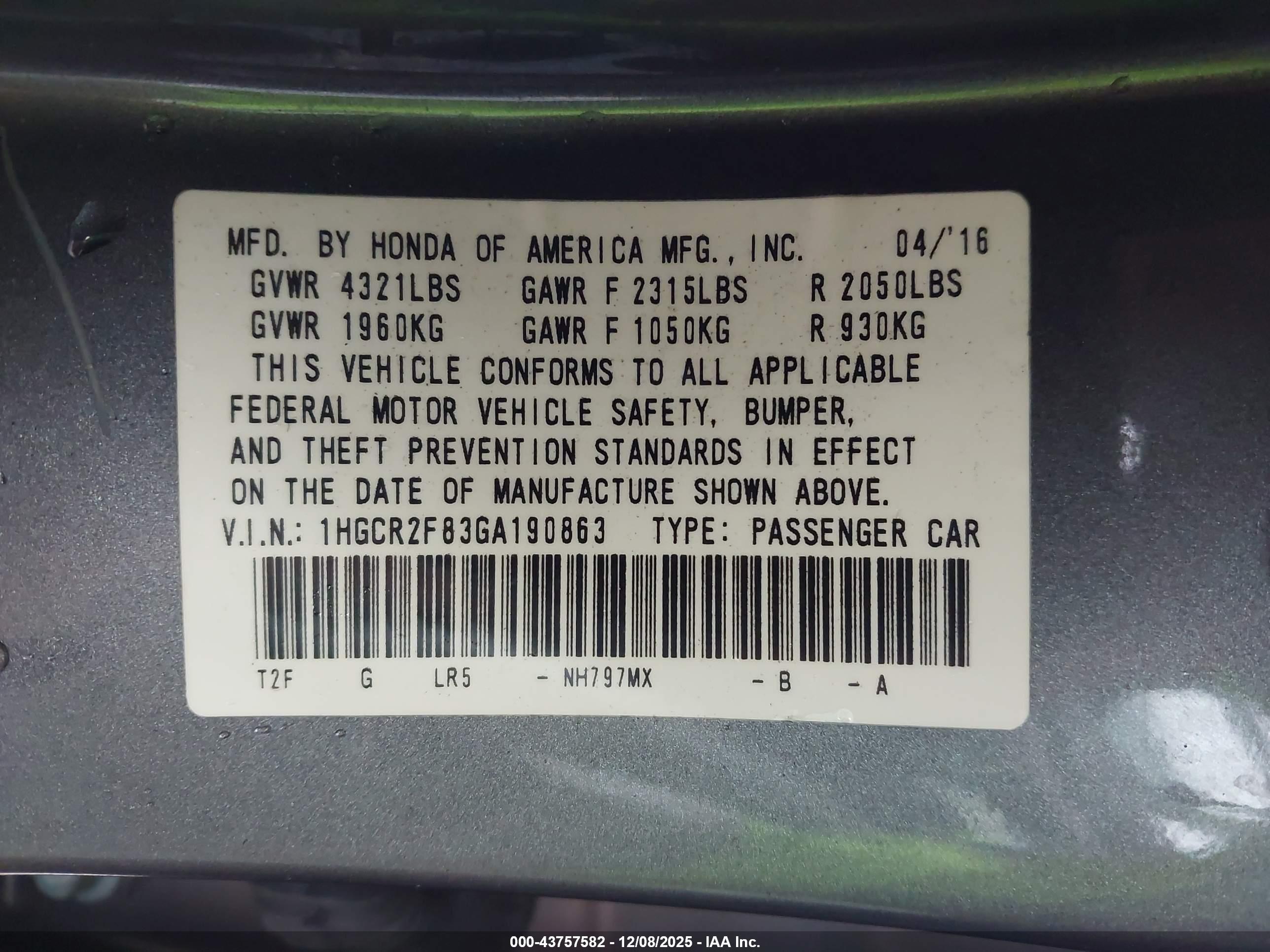 HONDA ACCORD image 9