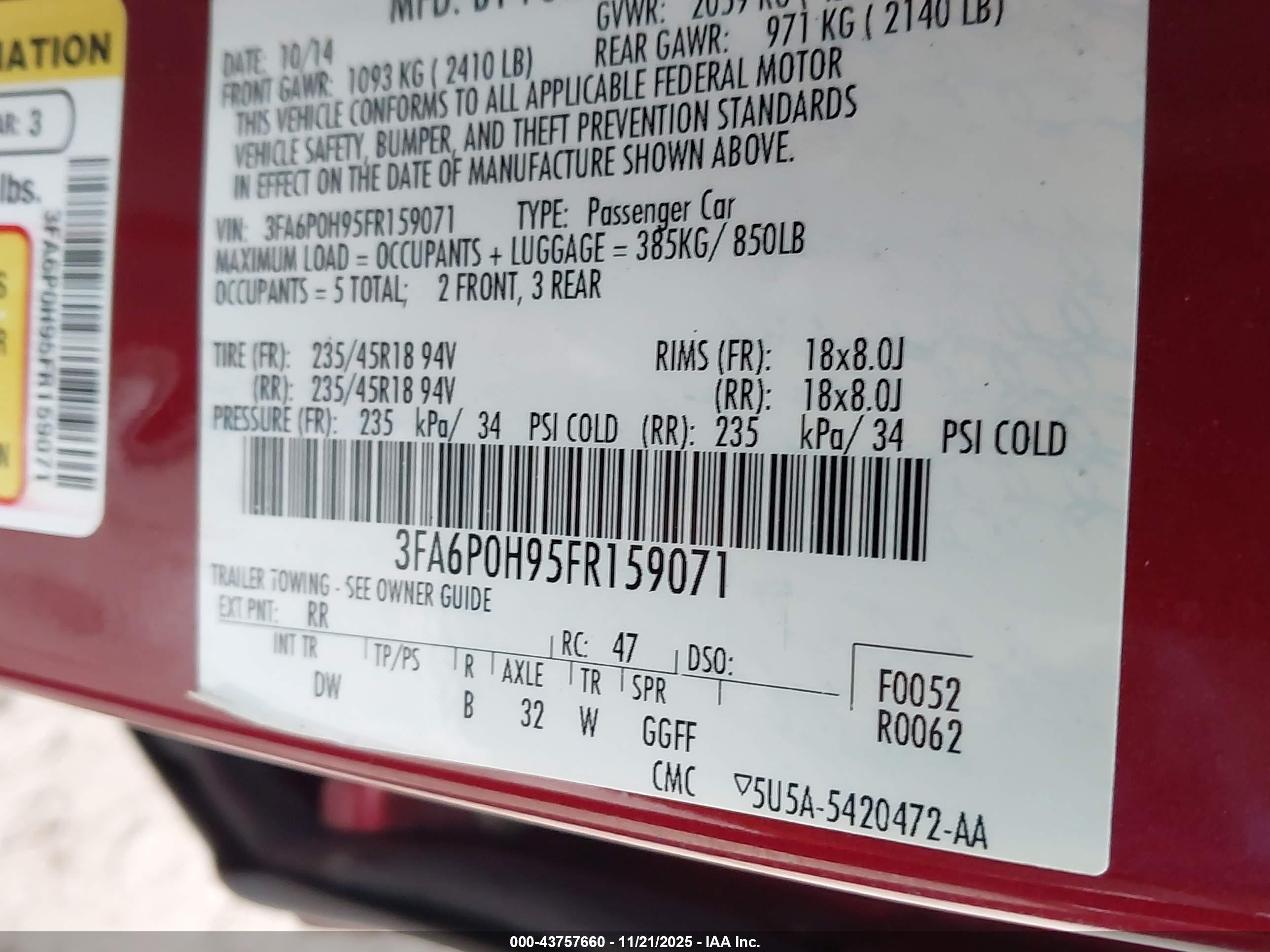FORD FUSION image 9