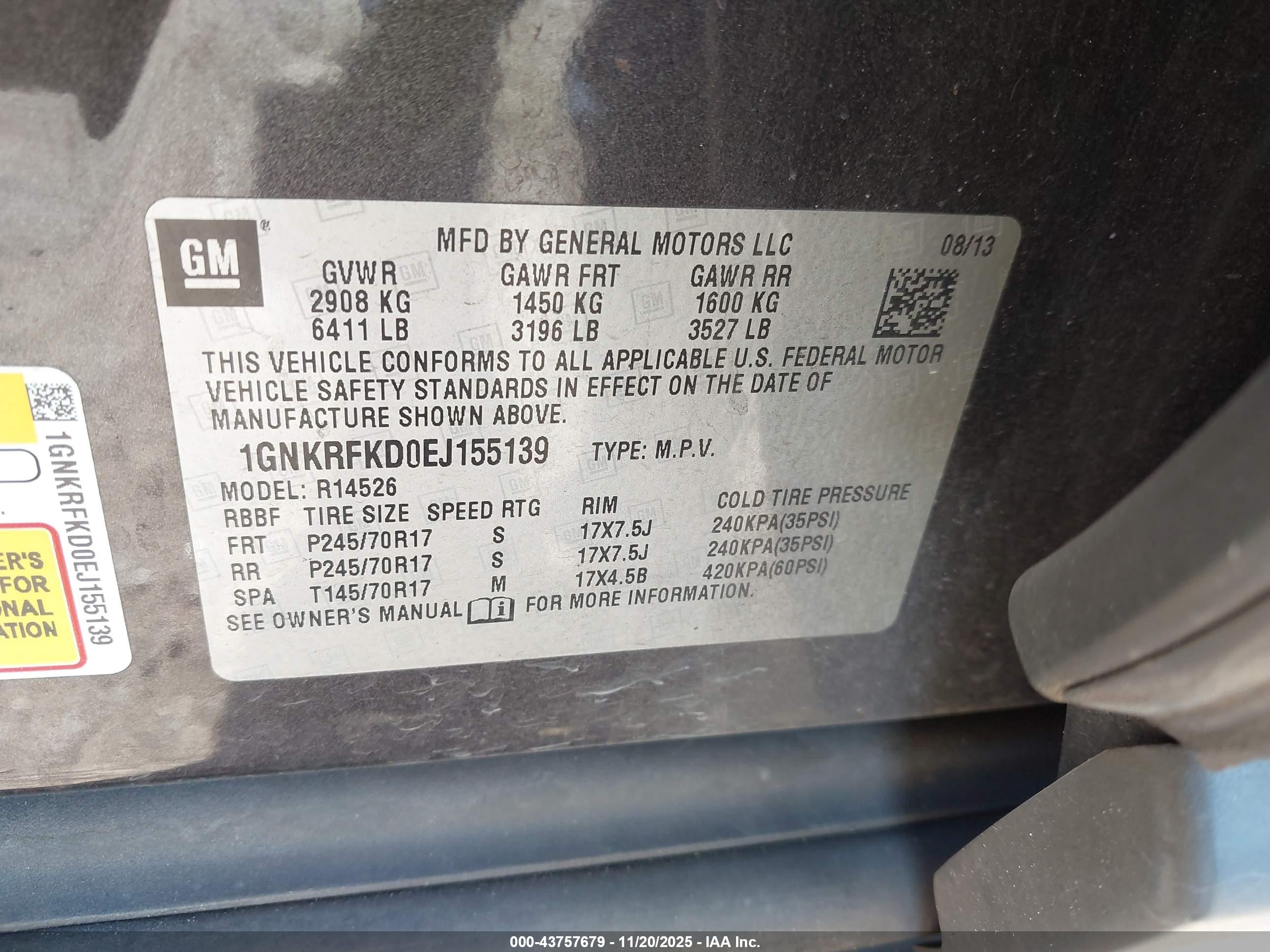 CHEVROLET TRAVERSE image 9