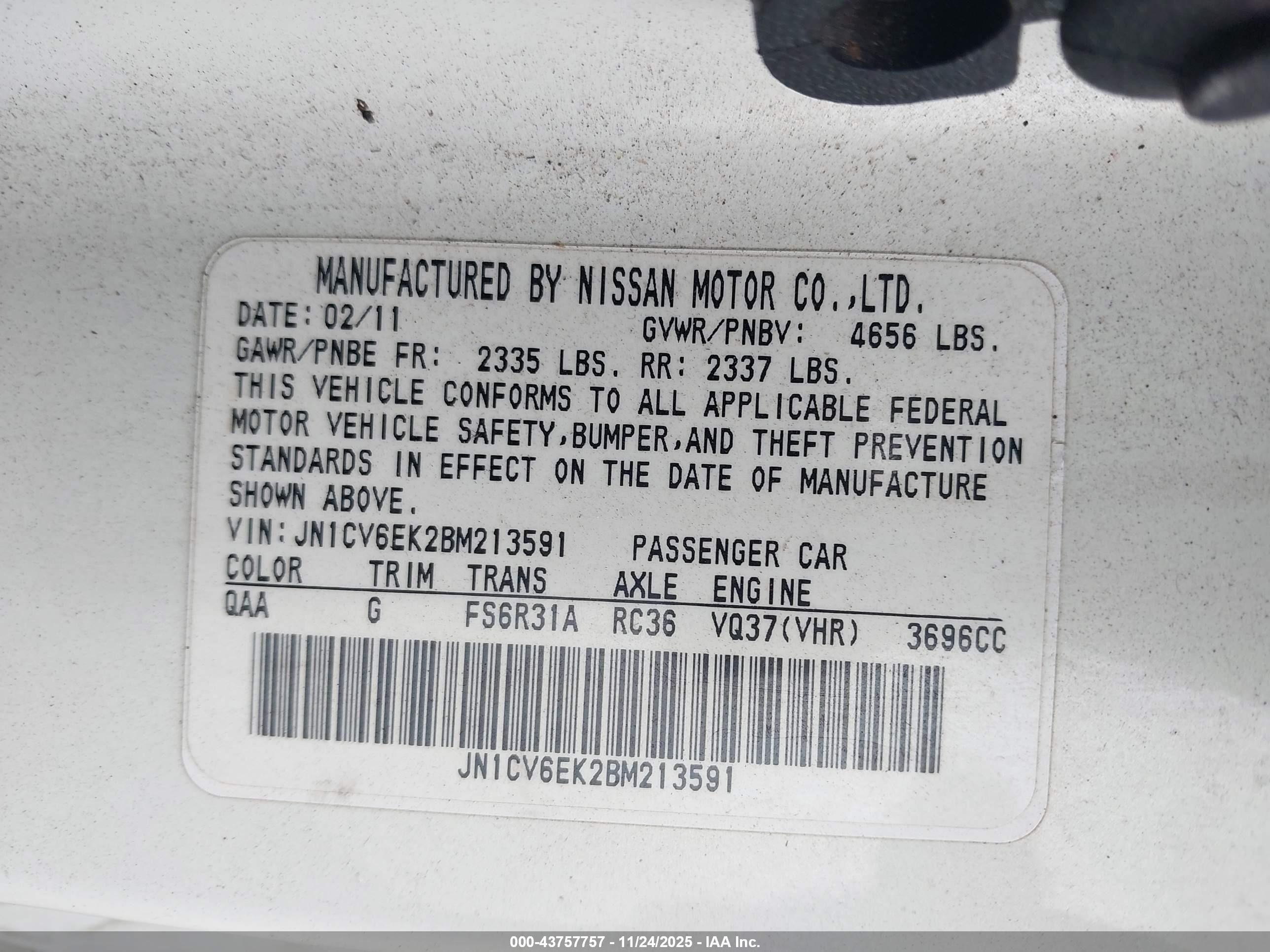 INFINITI G37 image 9