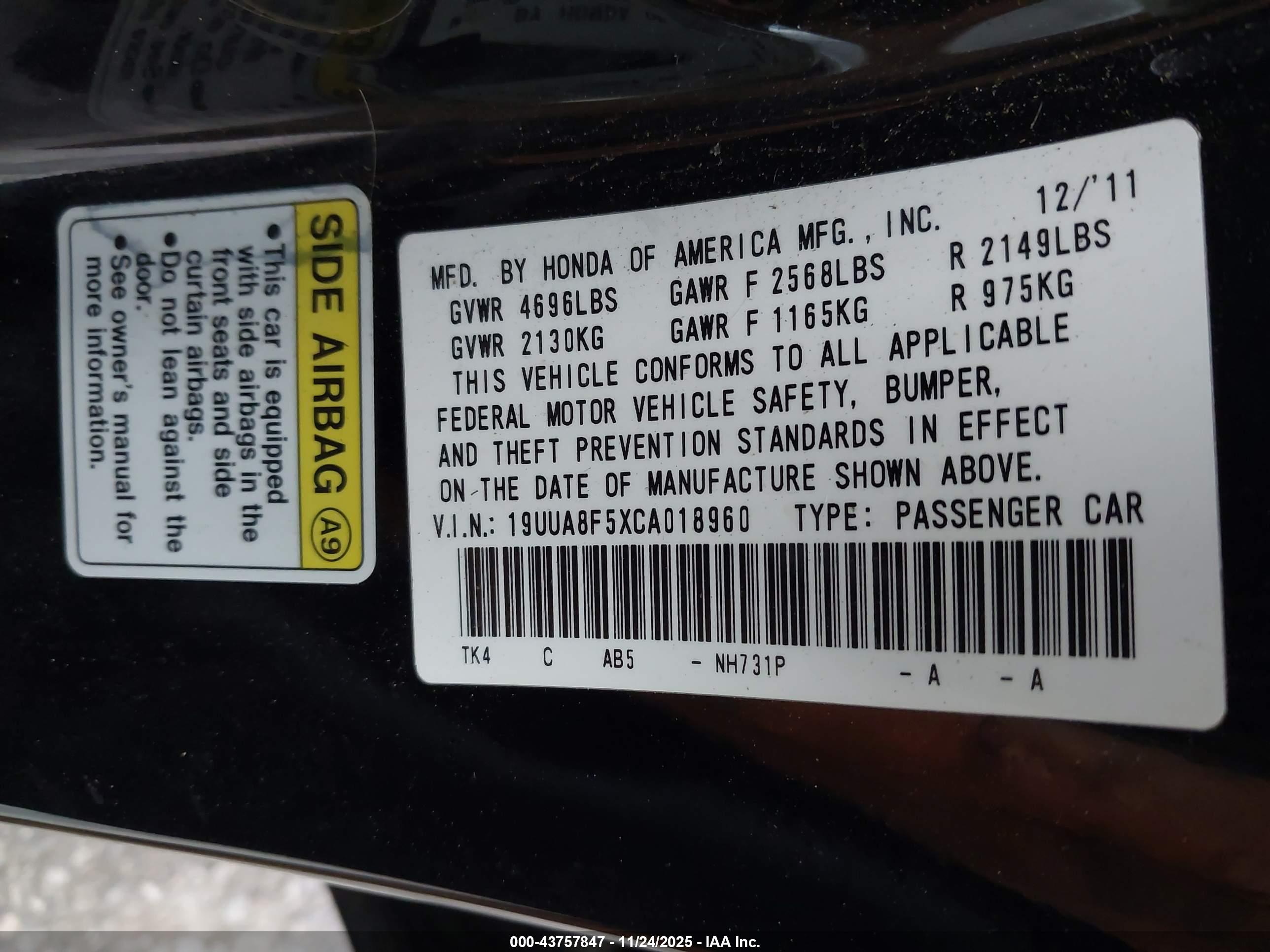 ACURA TL image 9