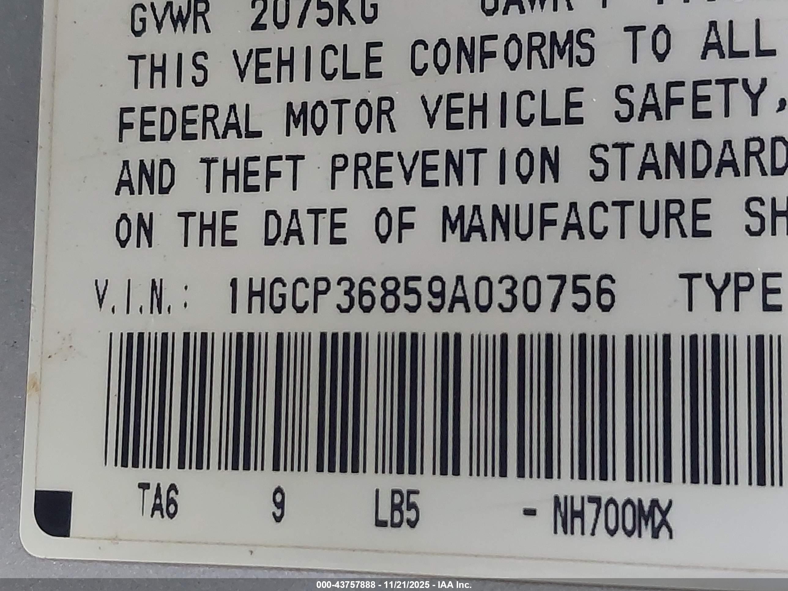 HONDA ACCORD image 9