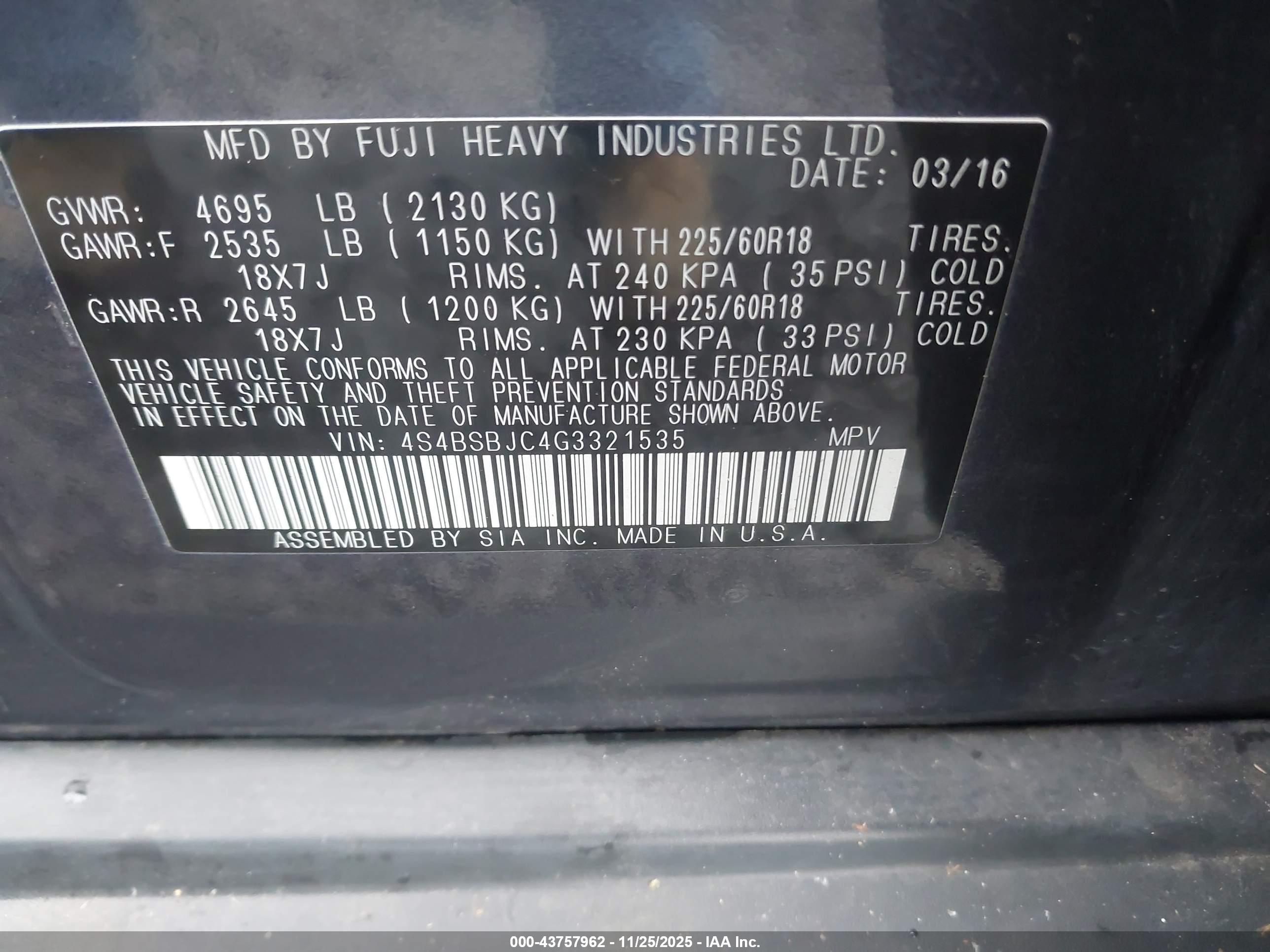 SUBARU OUTBACK image 9