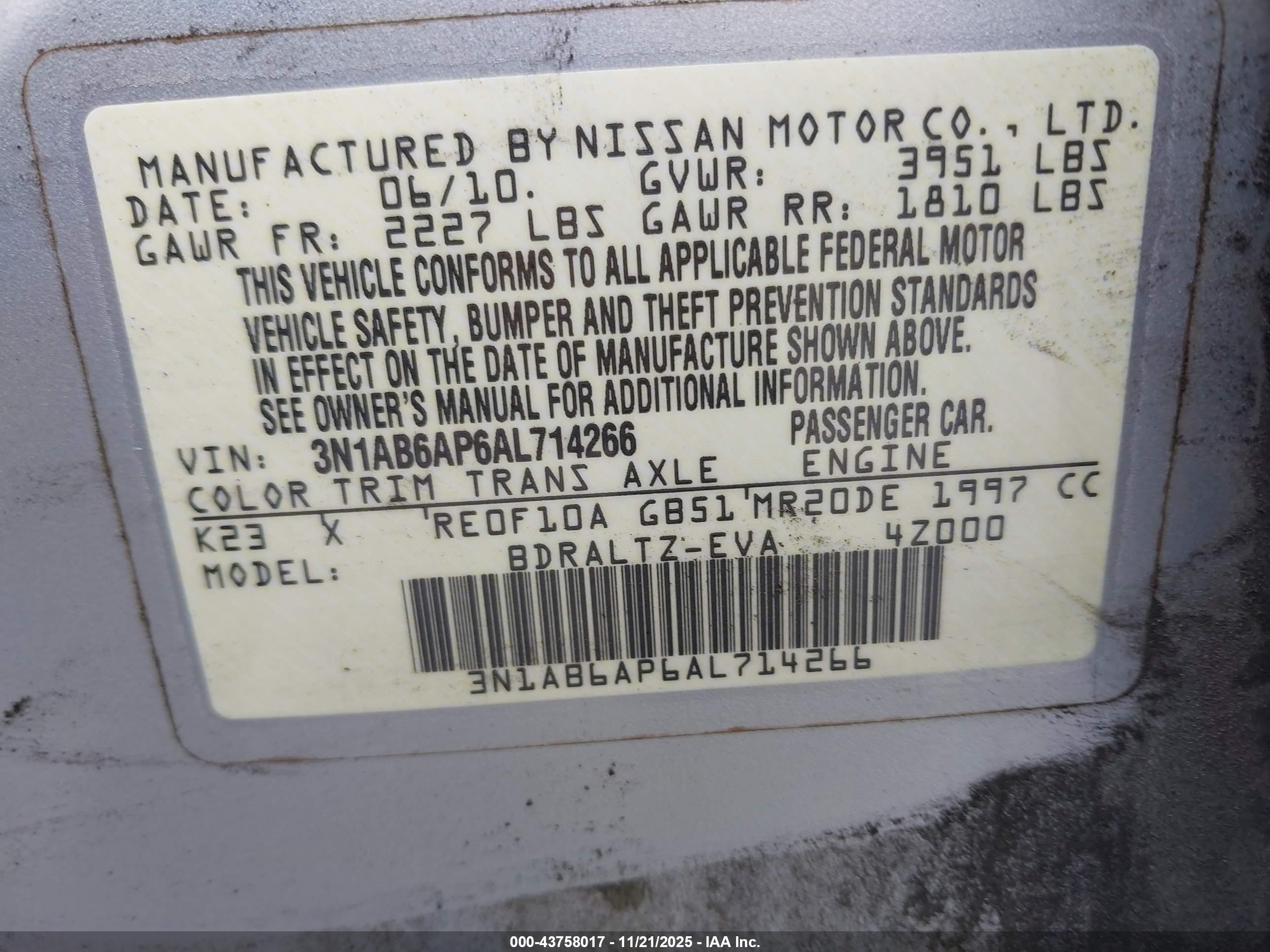 NISSAN SENTRA image 9