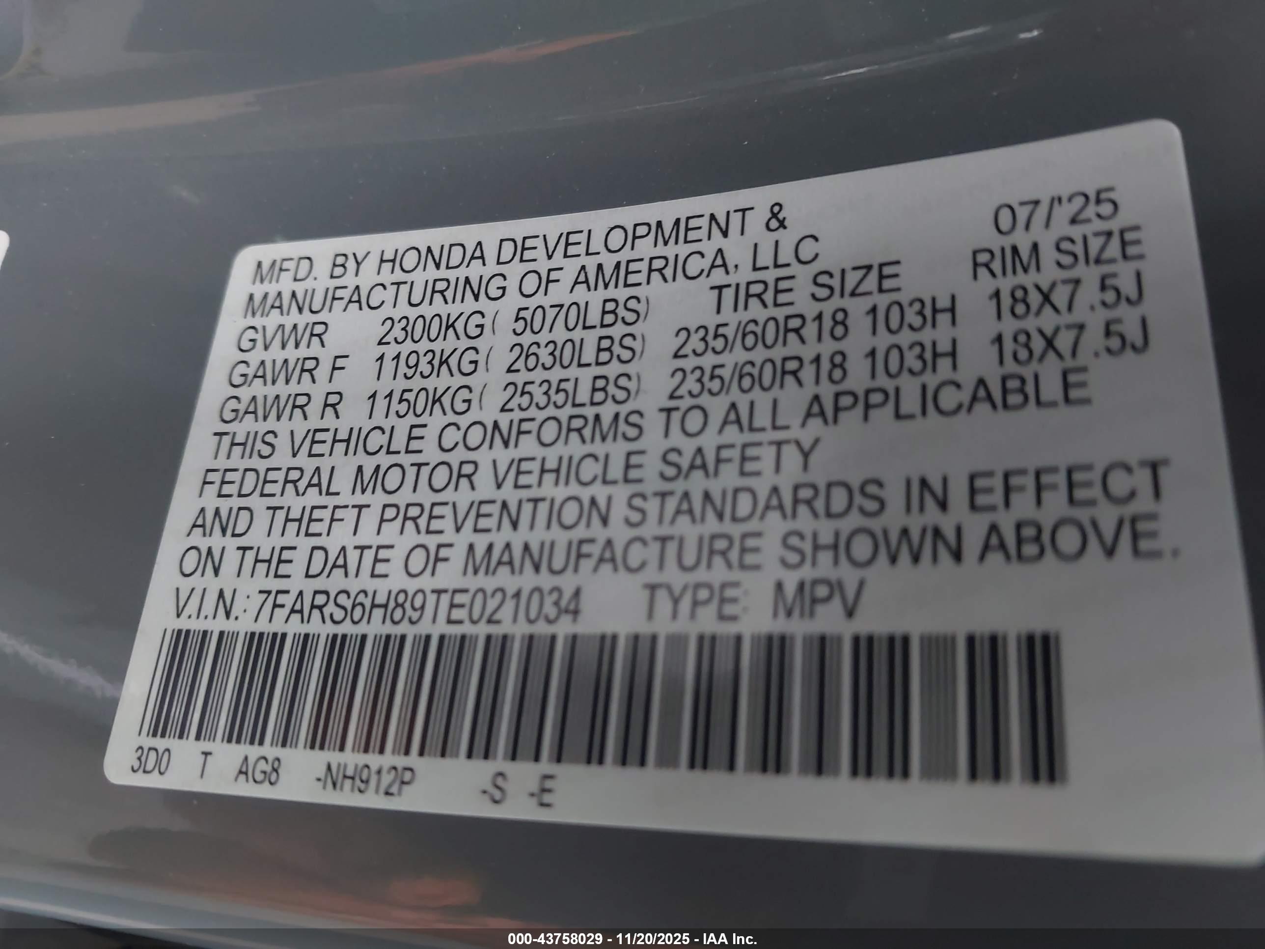 HONDA CR-V image 9