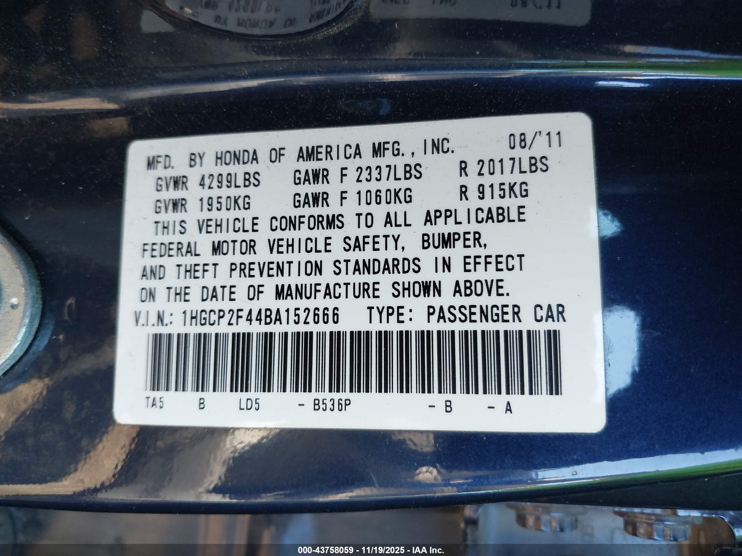 HONDA ACCORD image 9
