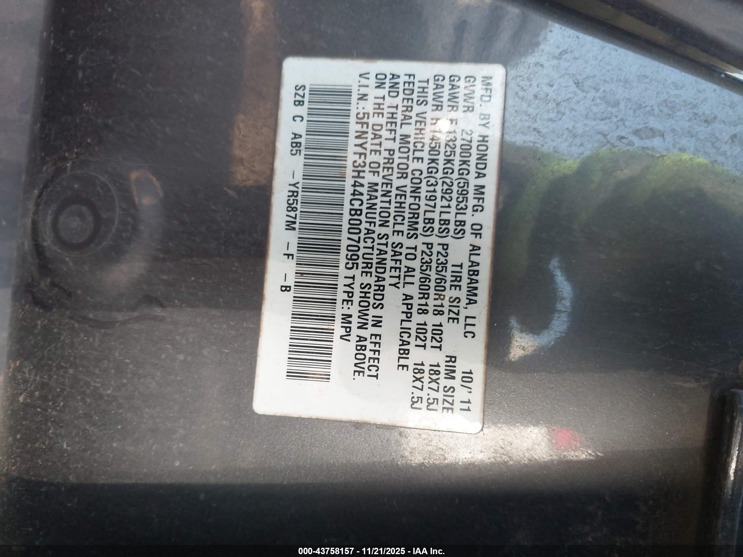 HONDA PILOT image 9
