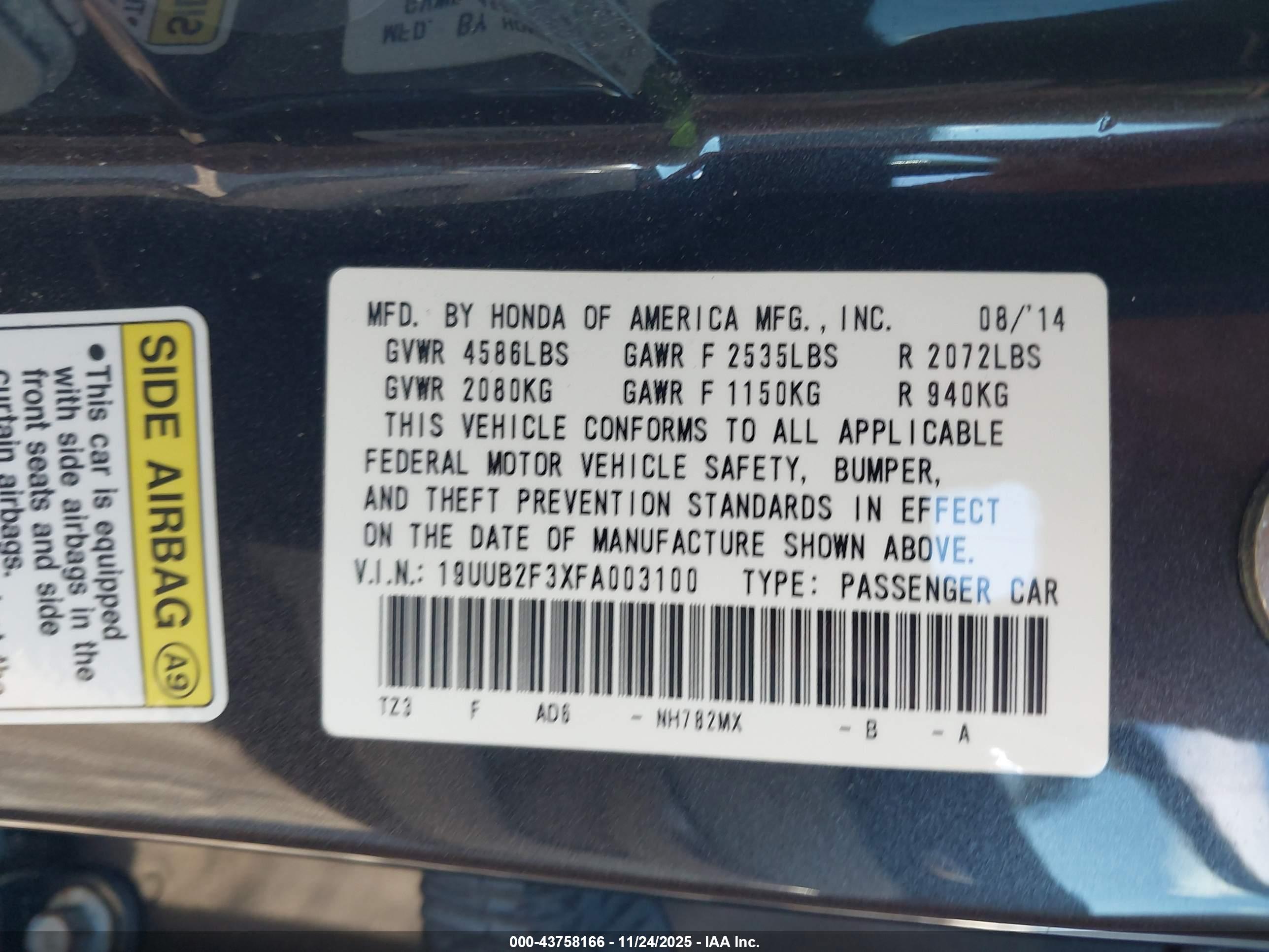 ACURA TLX image 9