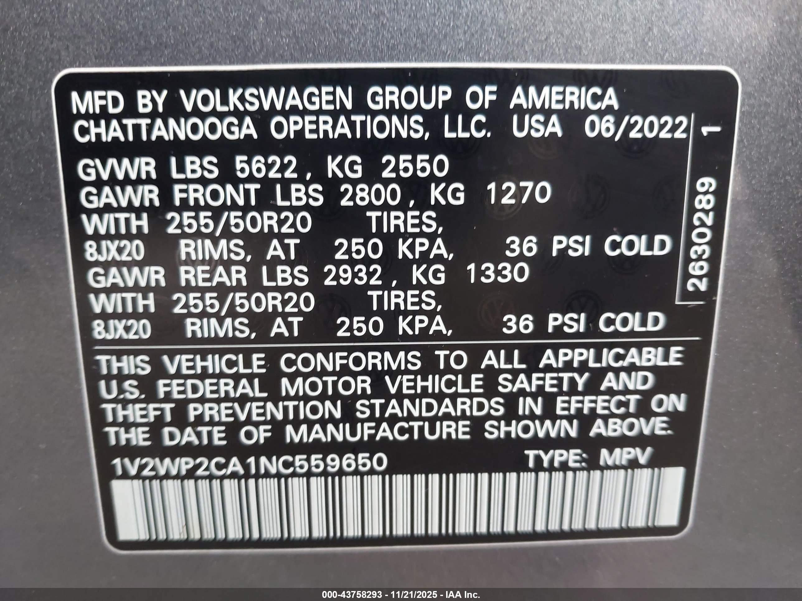 VOLKSWAGEN ATLAS image 9