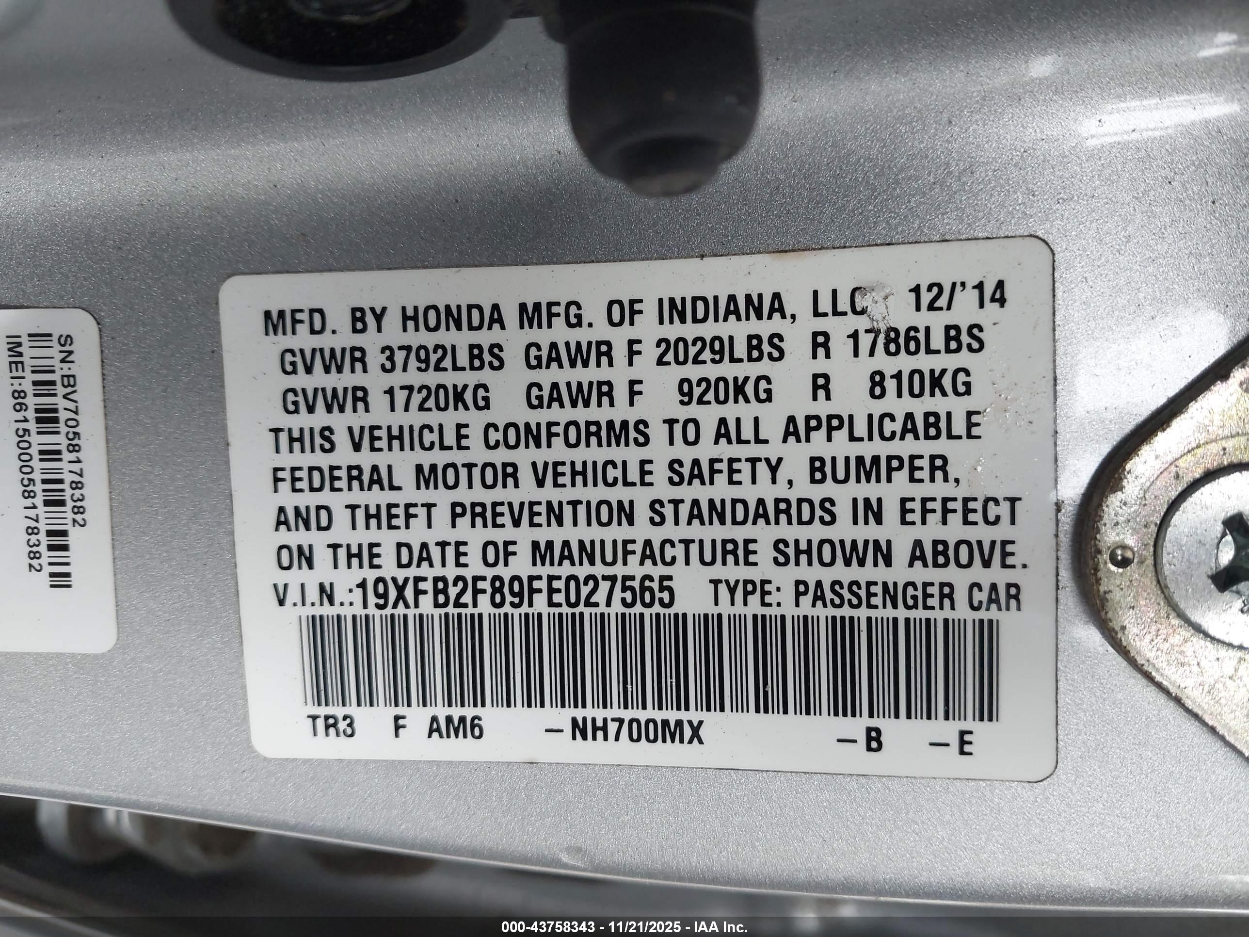 HONDA CIVIC image 9