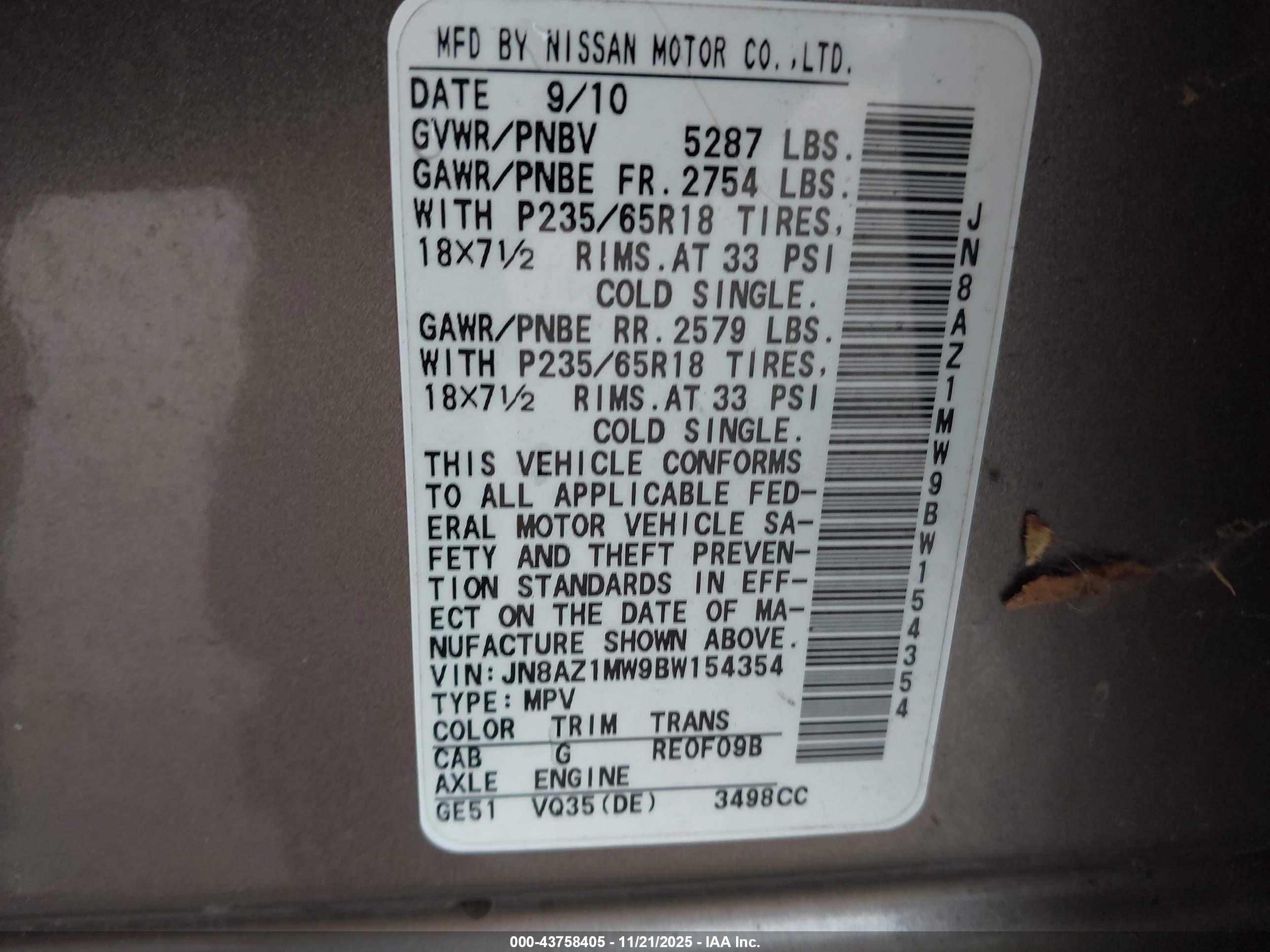 NISSAN MURANO image 9