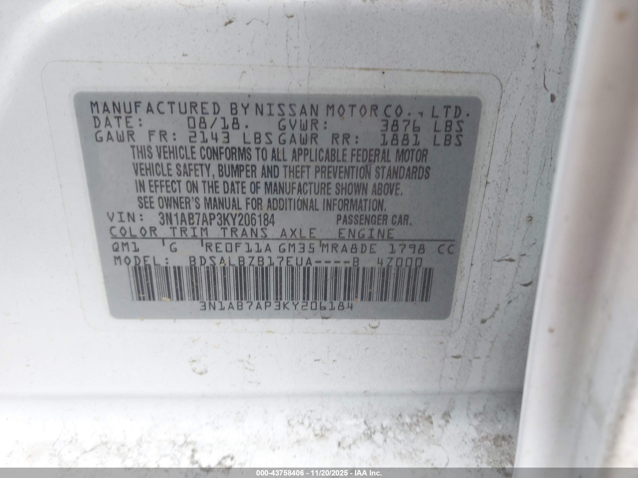 NISSAN SENTRA image 9