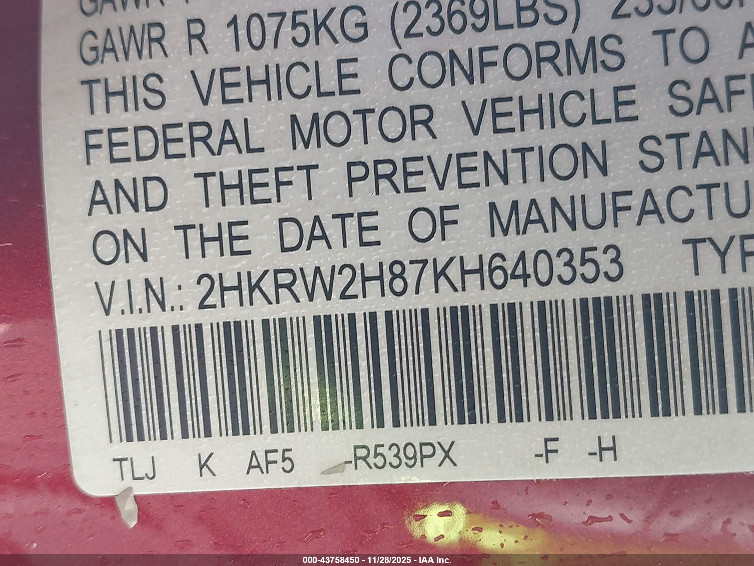 HONDA CR-V image 9