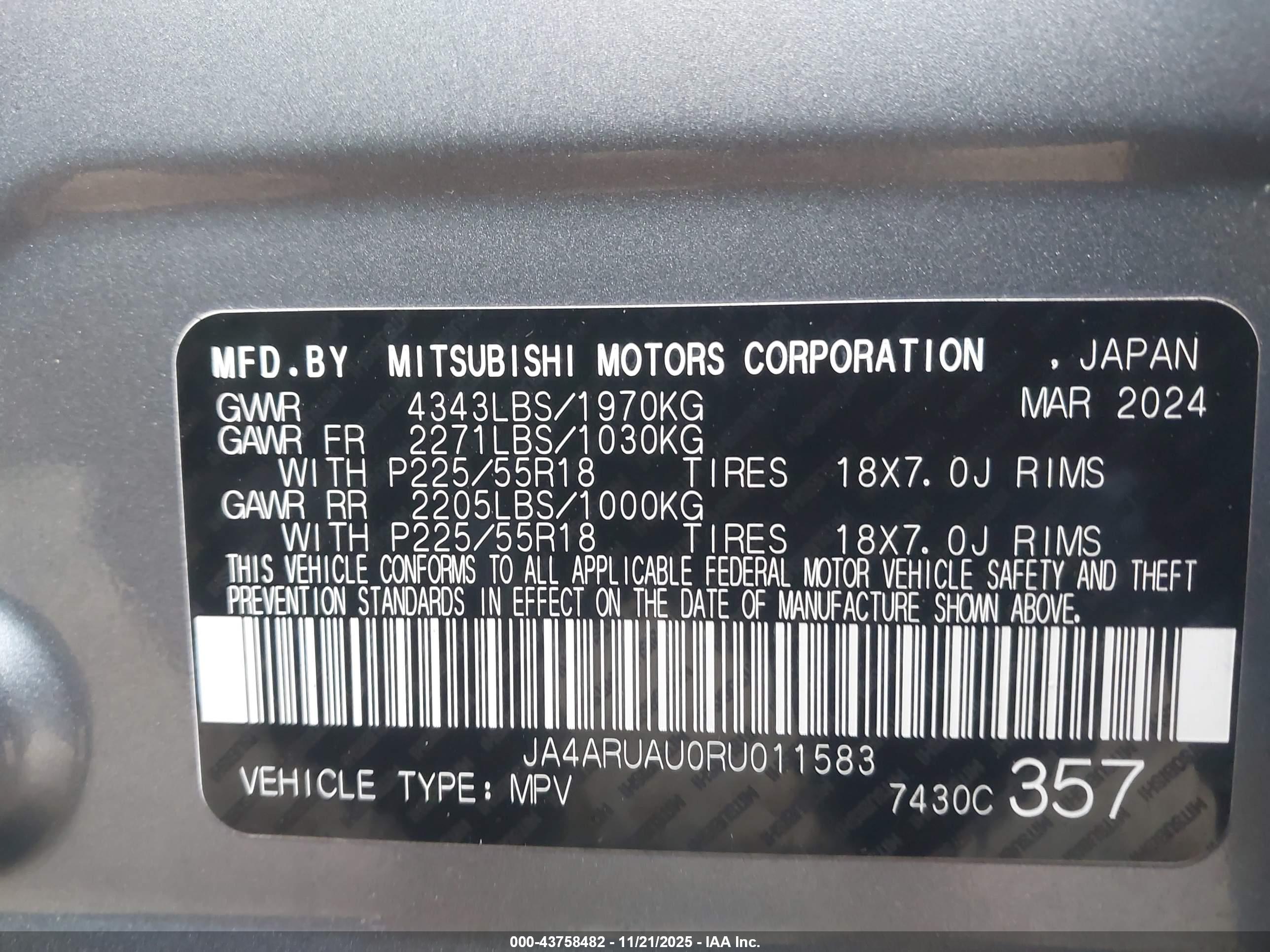 MITSUBISHI OUTLANDER image 9