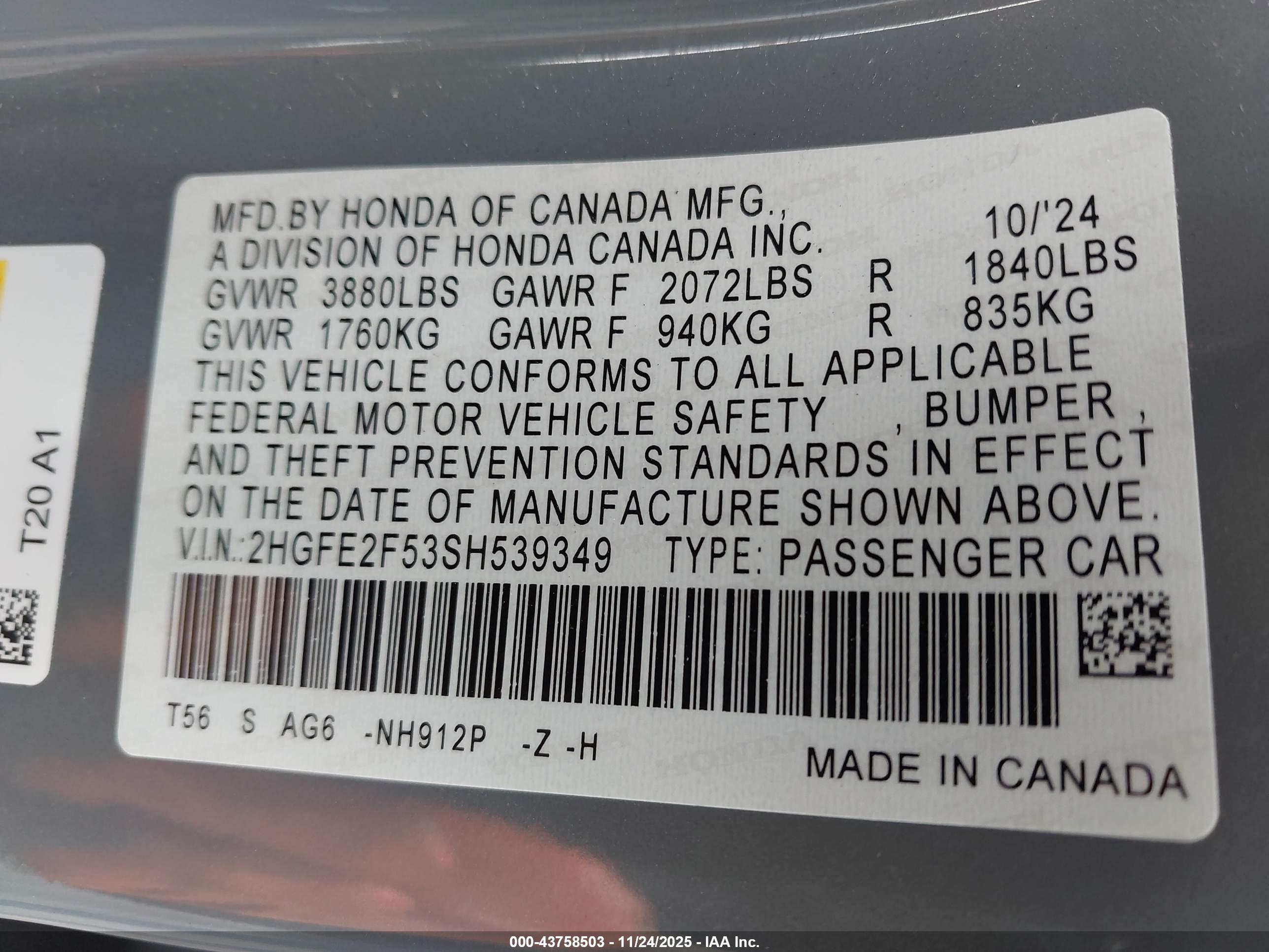 HONDA CIVIC image 9