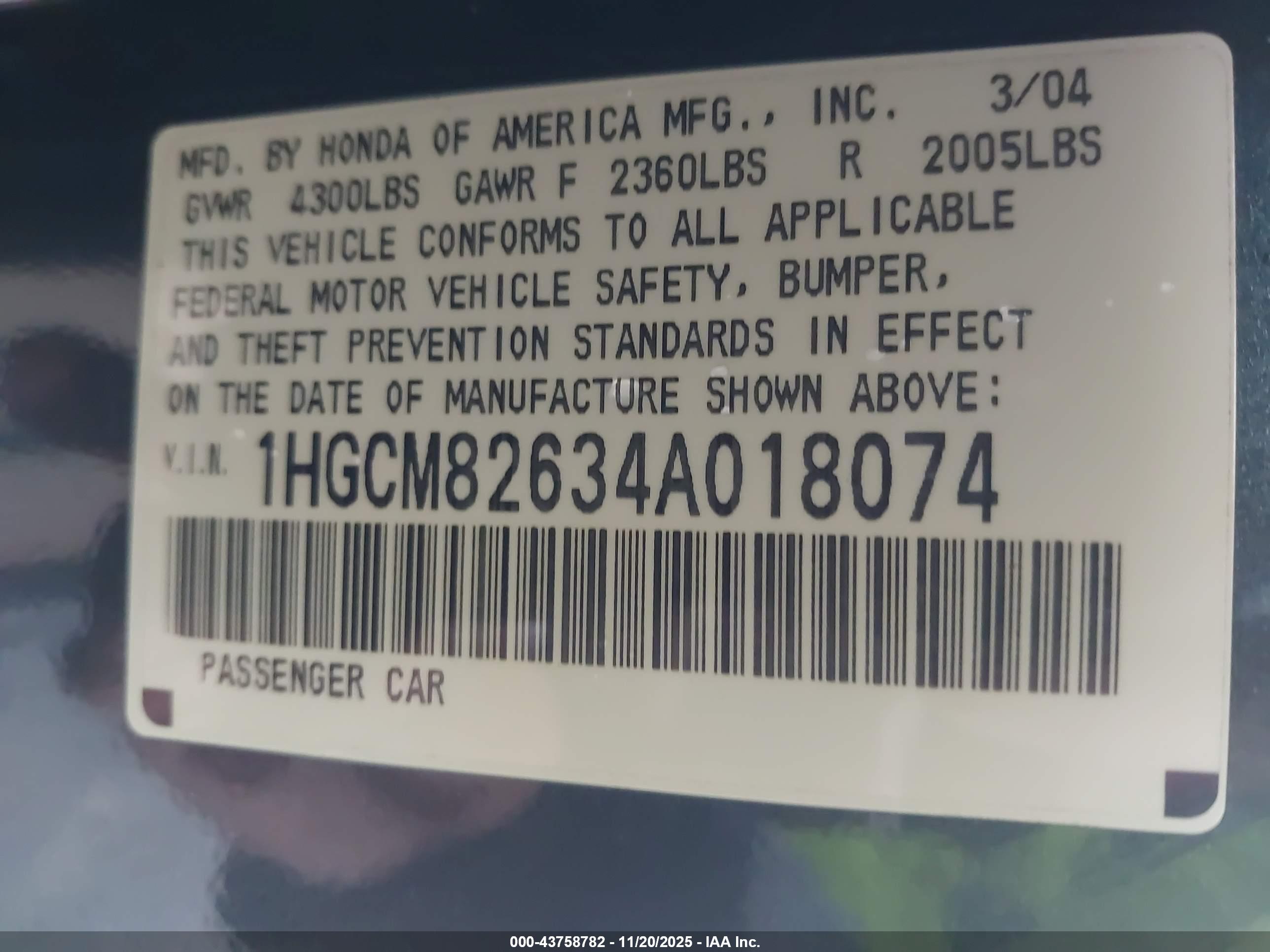 HONDA ACCORD image 9